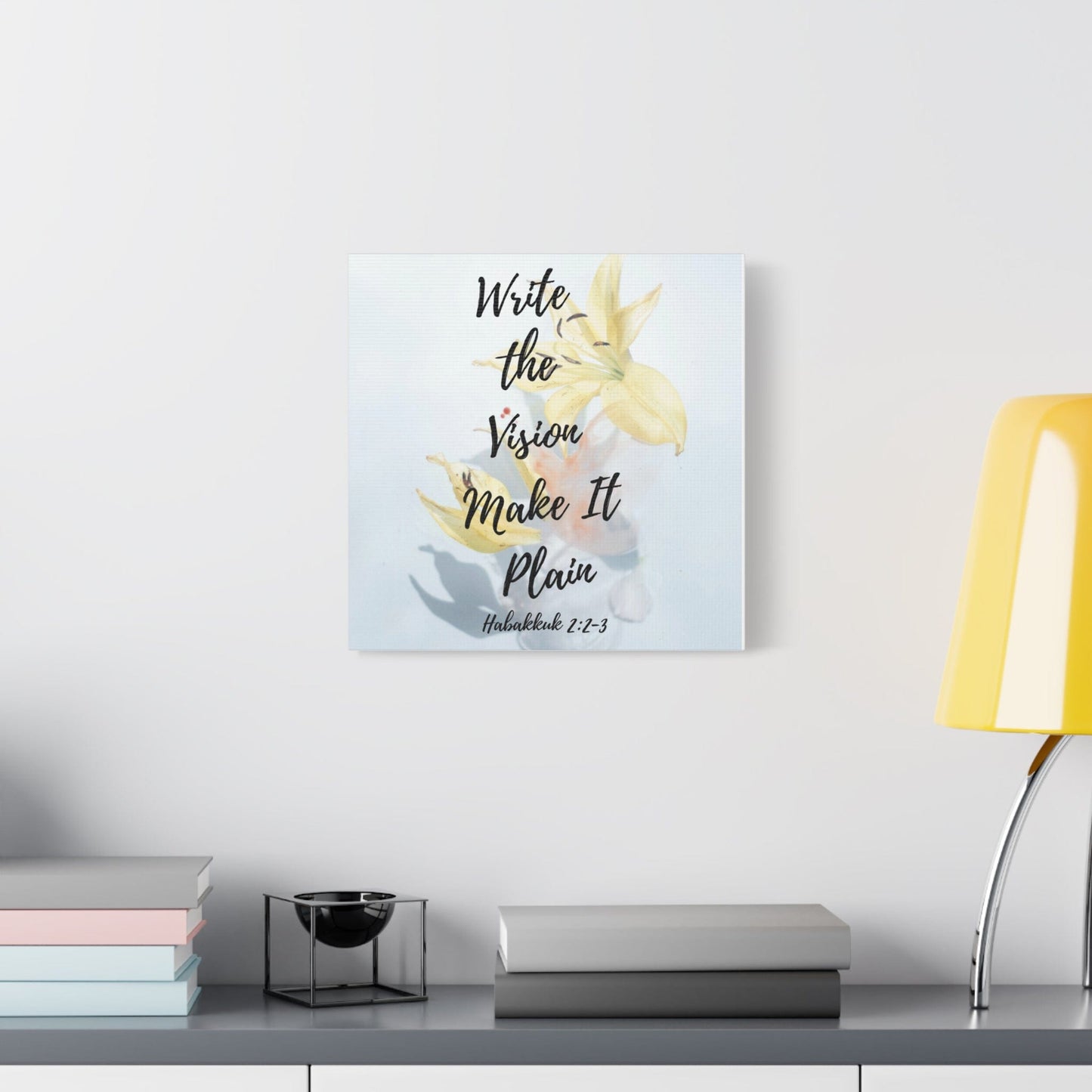 Printify Canvas Write the Vision Christian Wall Art