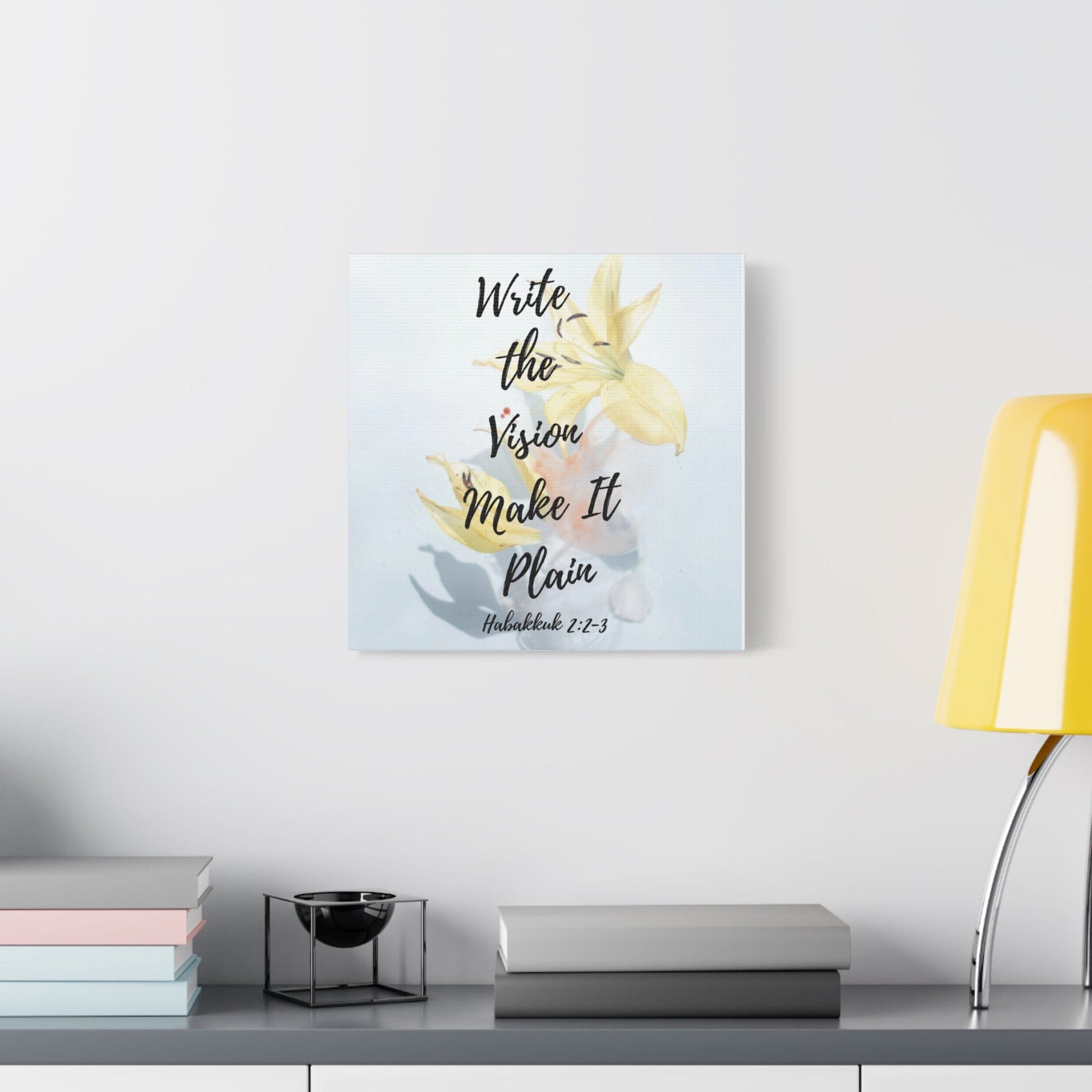 Printify Canvas Write the Vision Christian Wall Art