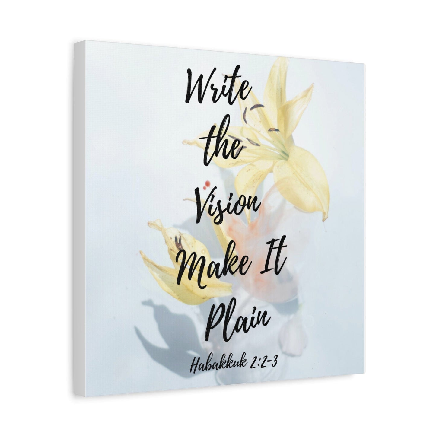 Printify Canvas Write the Vision Christian Wall Art