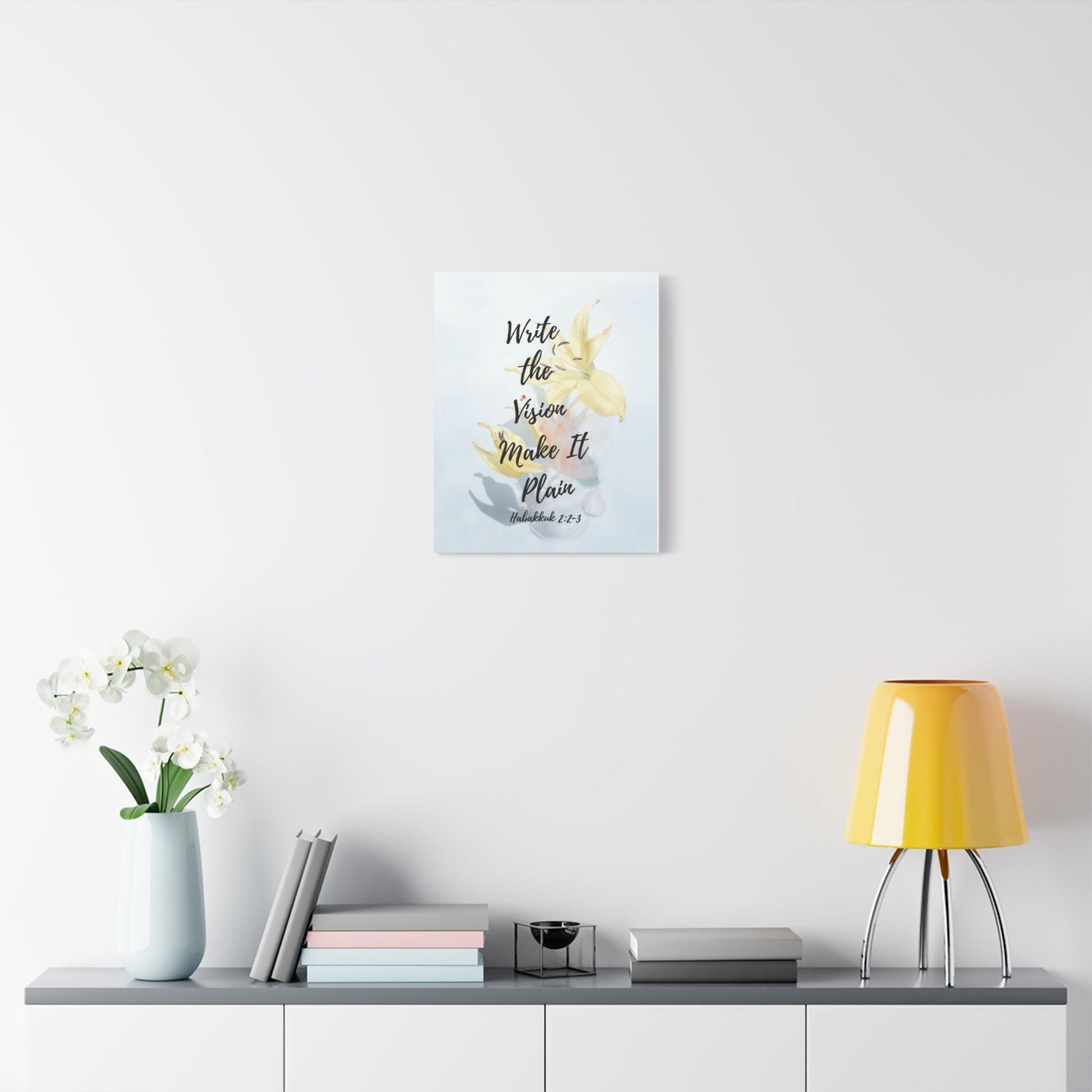 Printify Canvas Write the Vision Christian Wall Art