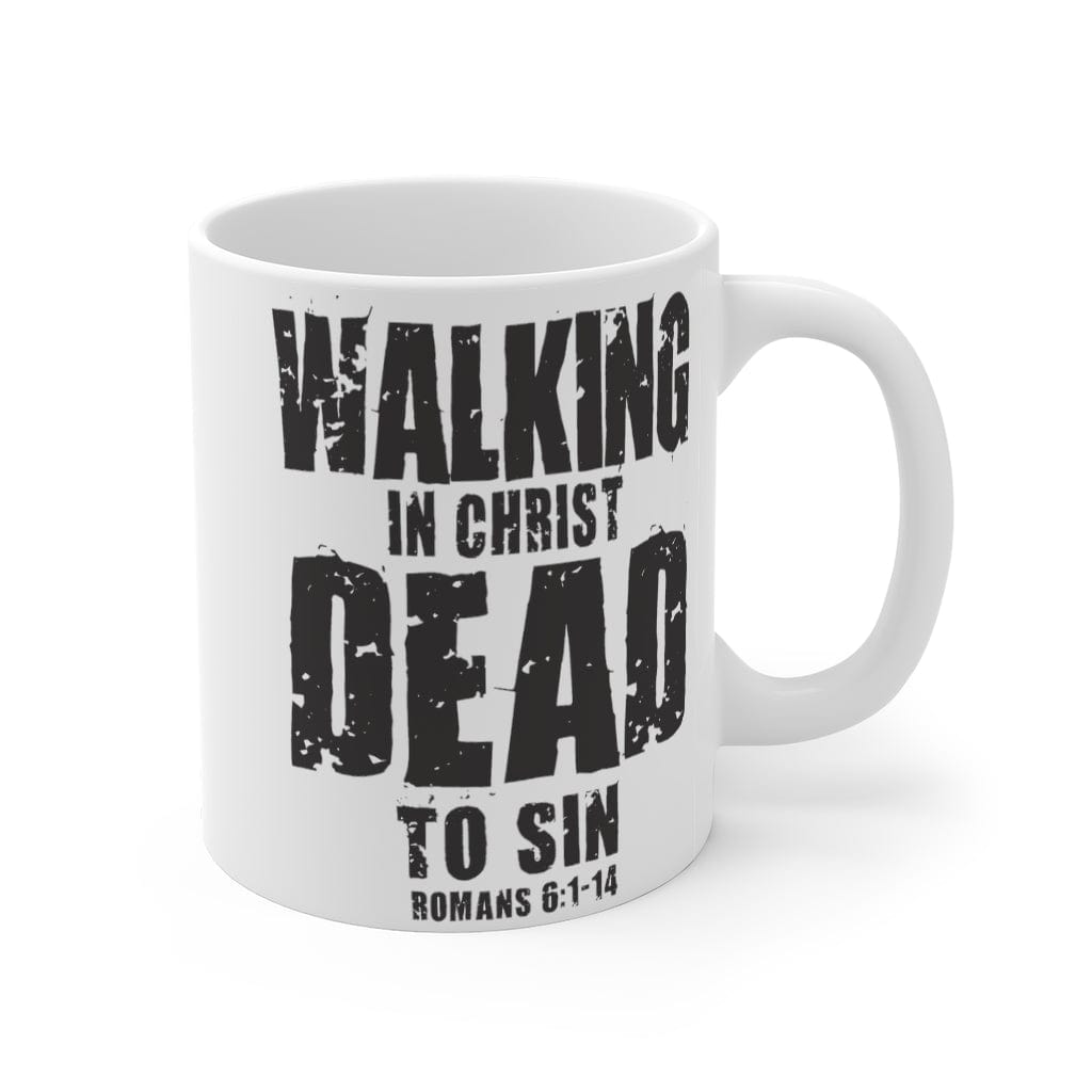 Printify Mug 11oz Walking Dead to Sin Christian mug