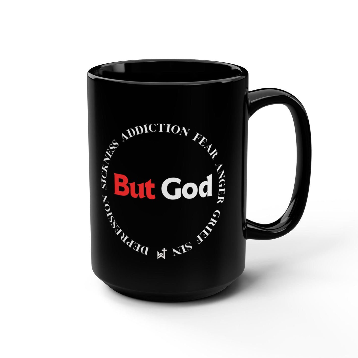 Printify Mug 15oz But God Christian Mugs