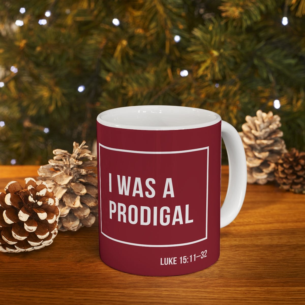 Printify Mug I was a Prodigal - Christian Mug