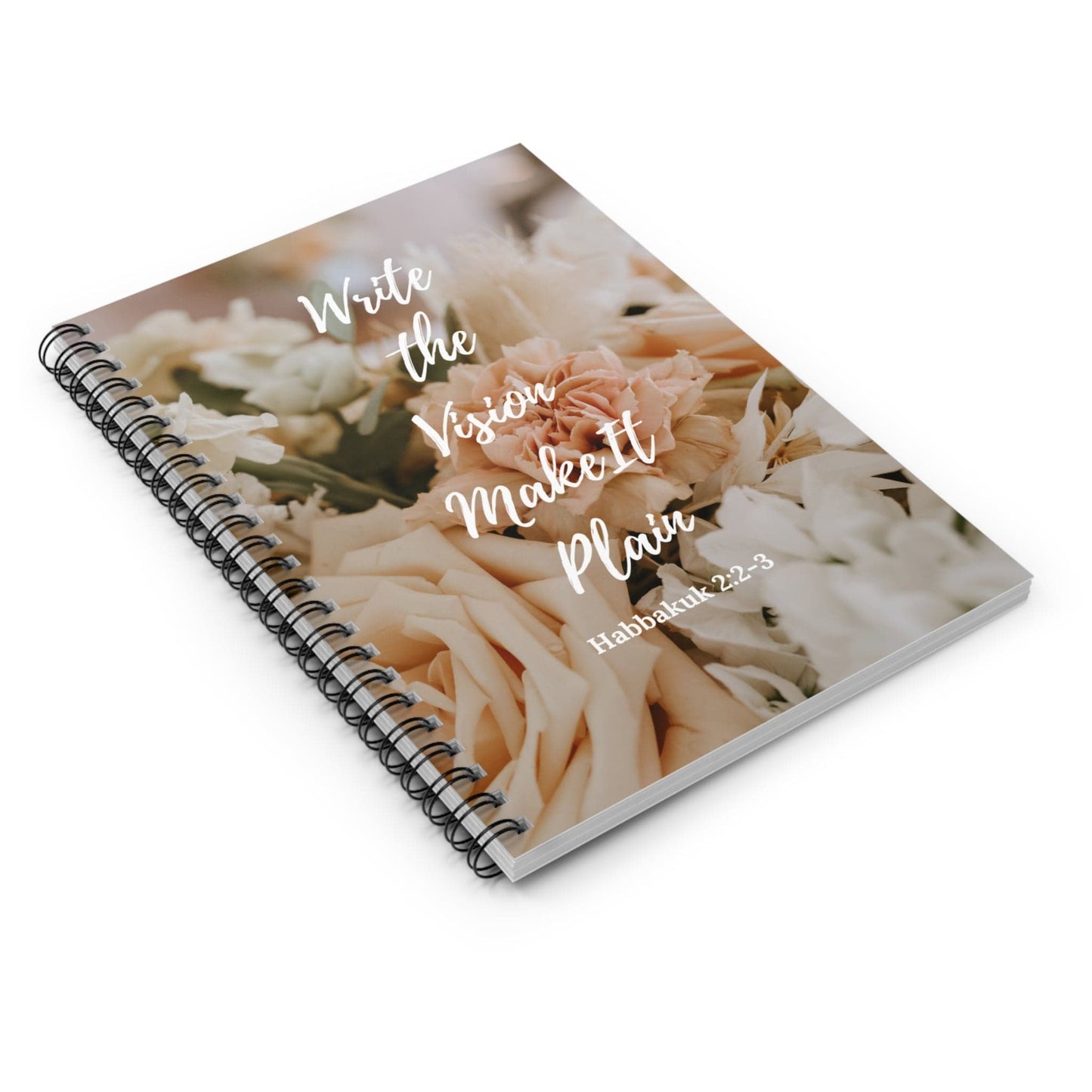 Printify Paper products 8" x 6" Write the Vision Christian Spiral Notebook