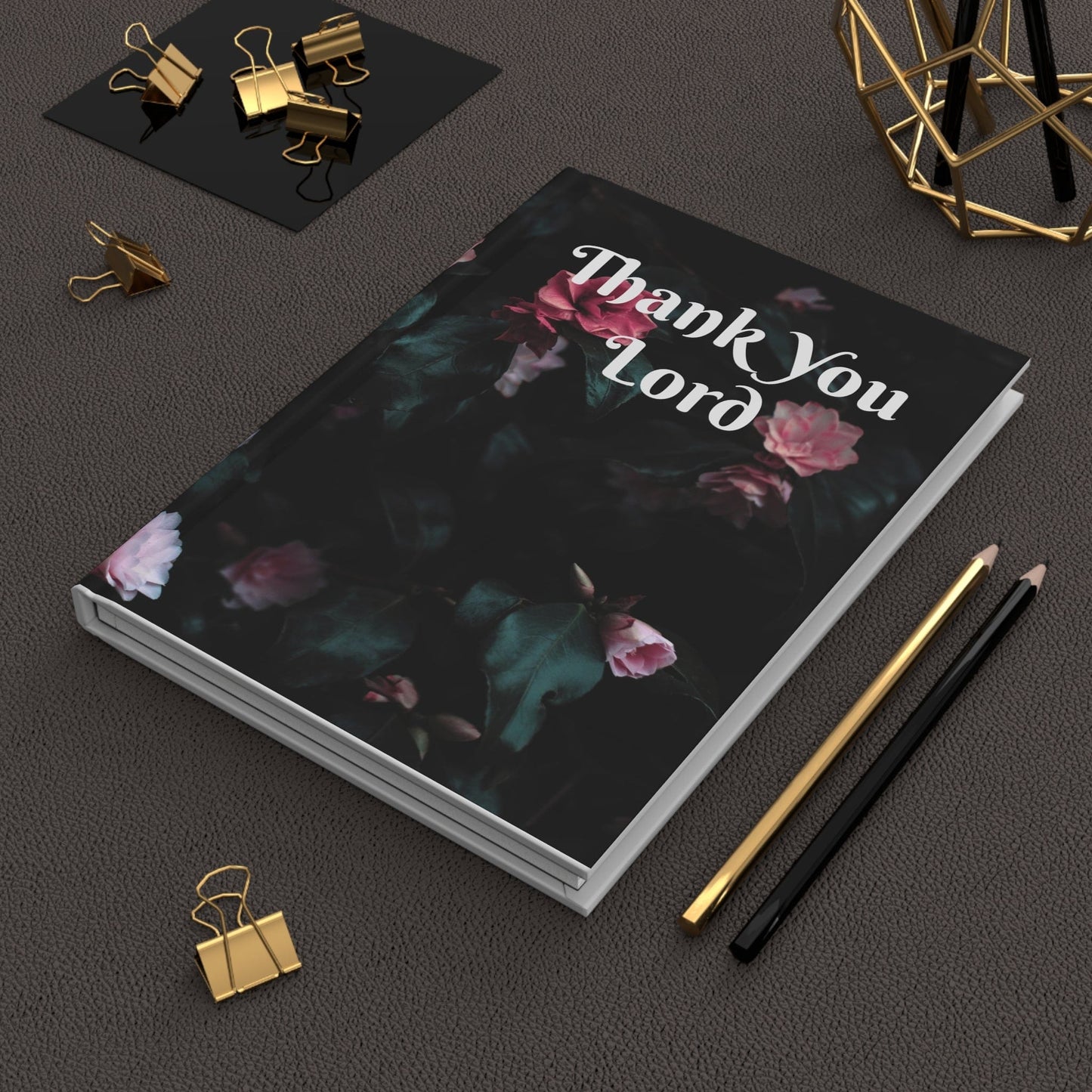 Printify Paper products Journal Thank You Lord Hardcover Journal