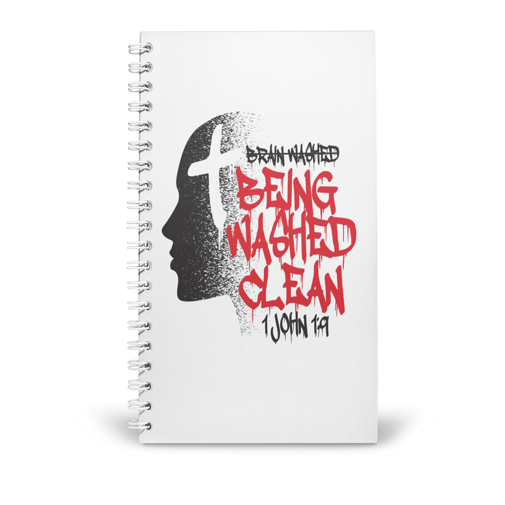 Printify Paper products Spiral Notebook Not Brainwashed Christian Notebook