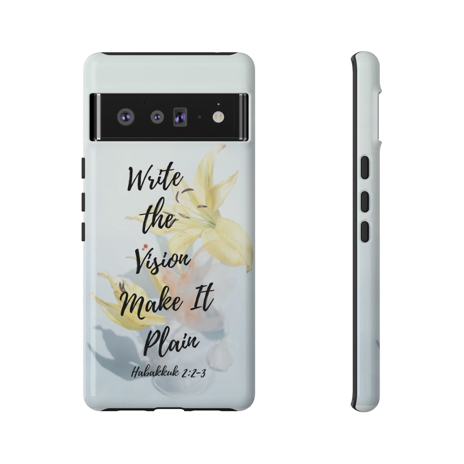 Printify Phone Case Glossy / Google Pixel 6 Pro Write the Vision Christian Phone Case