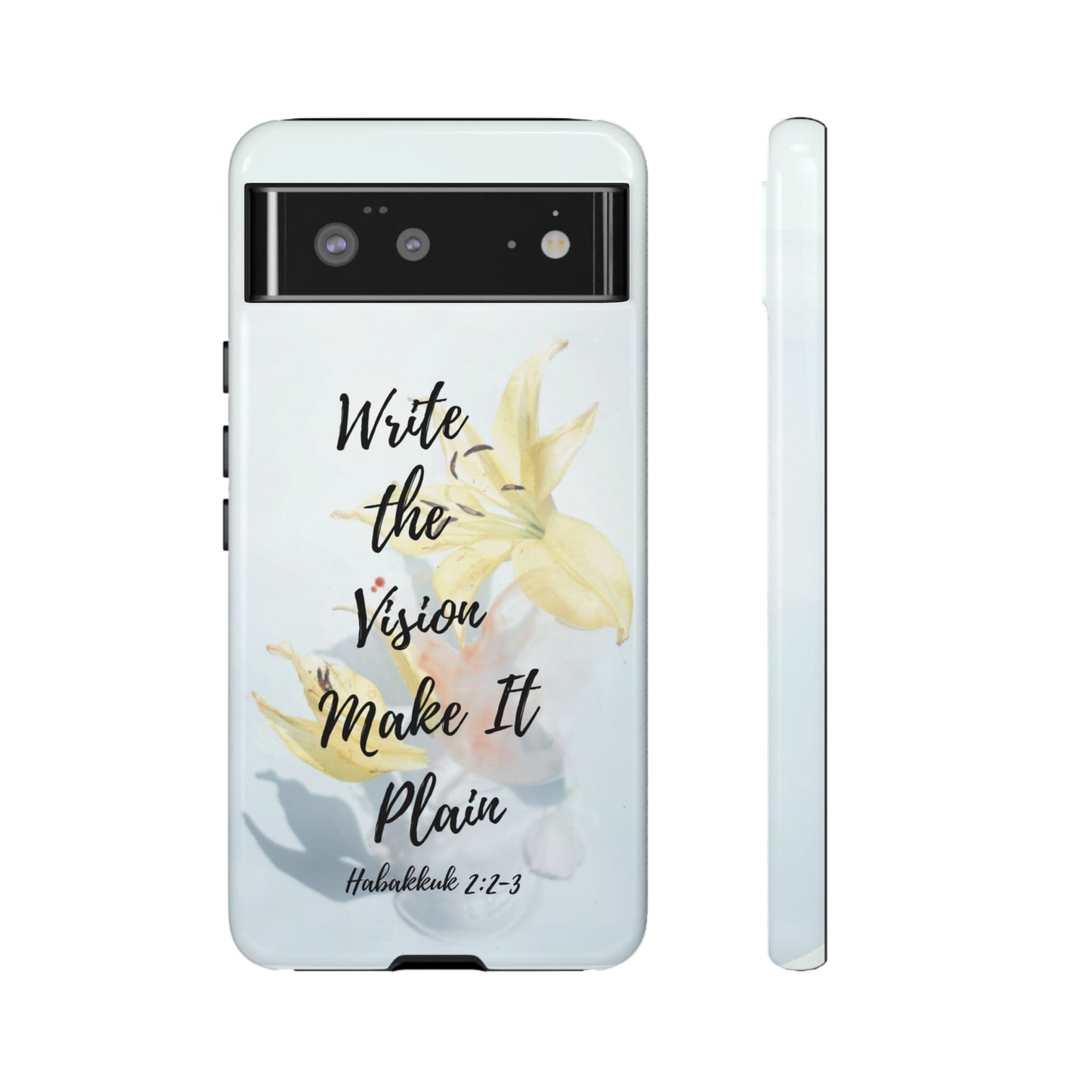 Printify Phone Case Glossy / Google Pixel 6 Write the Vision Christian Phone Case