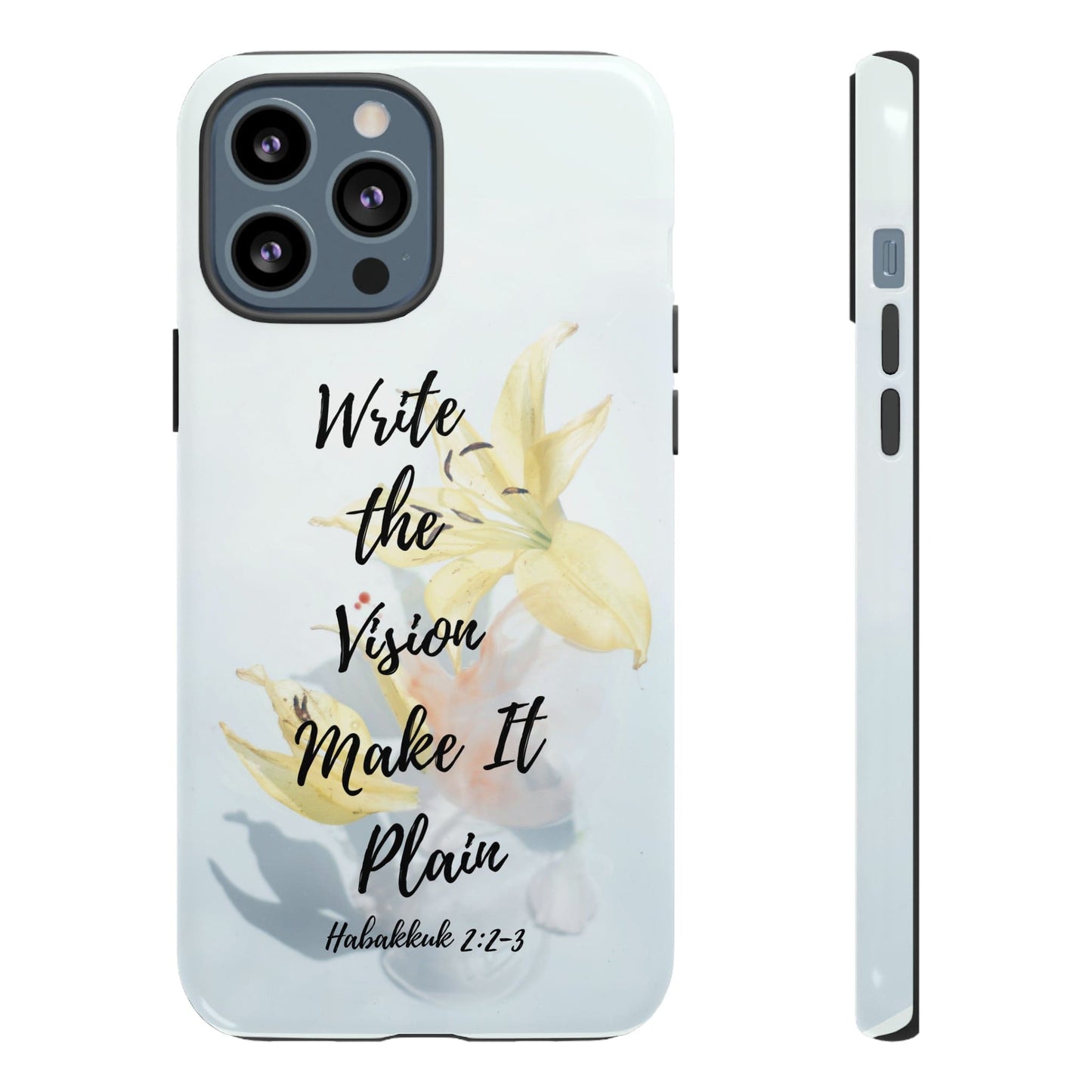 Printify Phone Case Glossy / iPhone 13 Pro Max Write the Vision Christian Phone Case