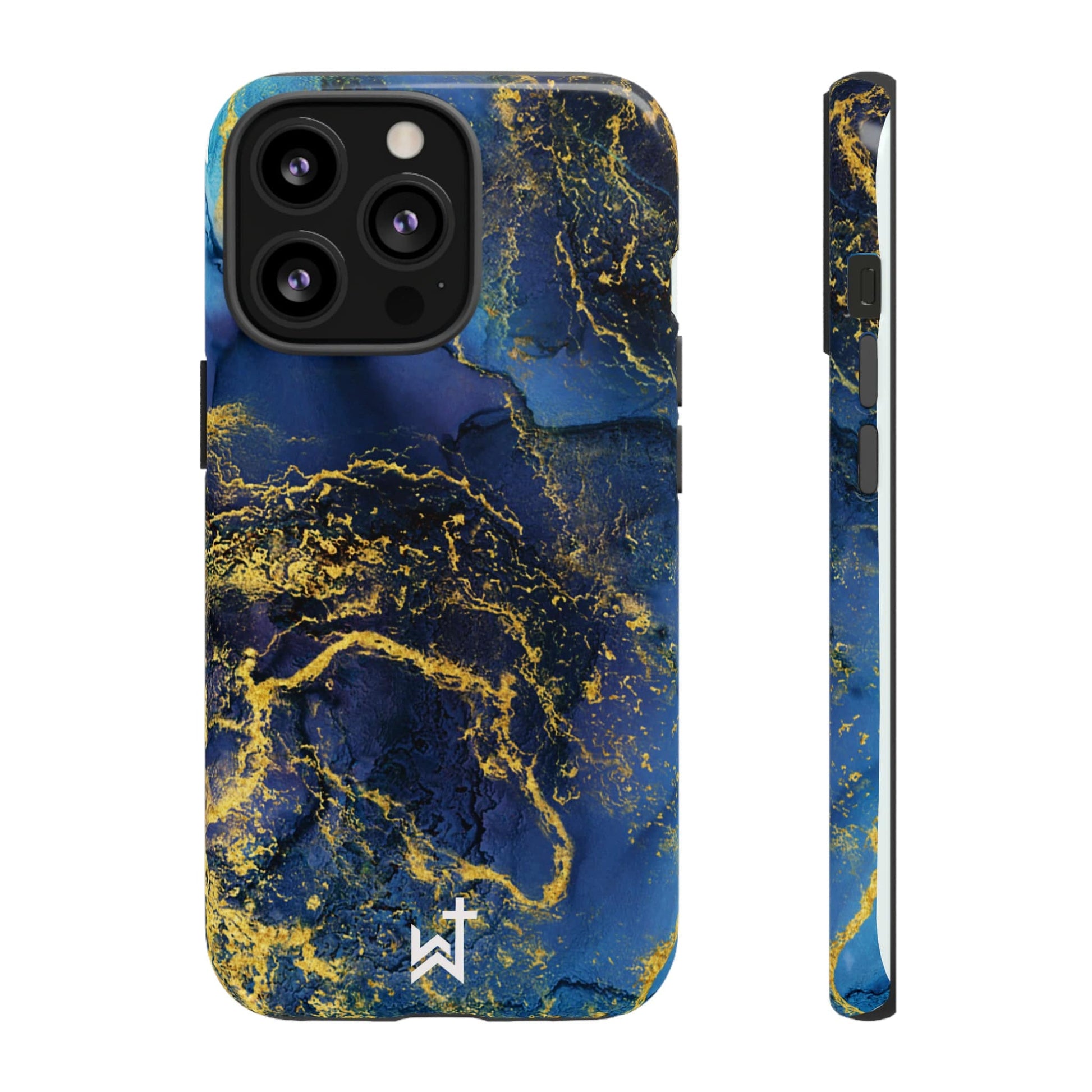 Printify Phone Case Glossy / iPhone 13 Pro Wrighteous Wear Gold Vein Christian Phone Case