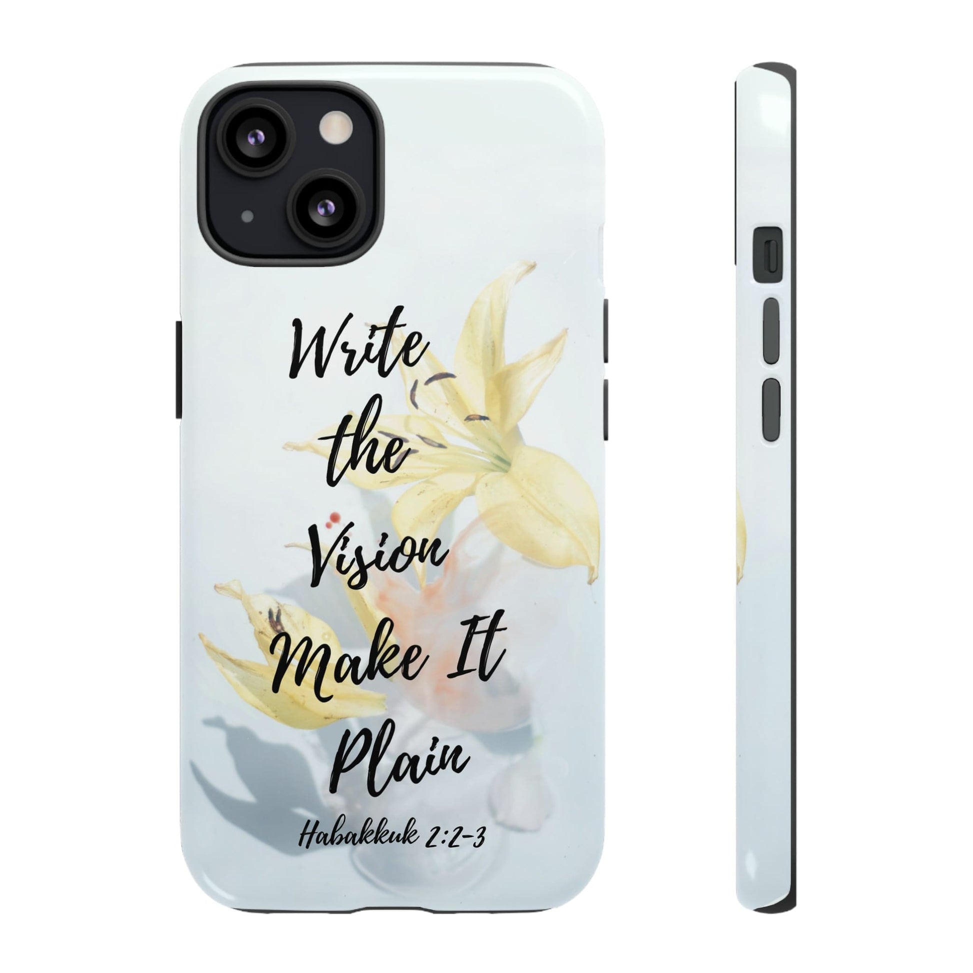 Printify Phone Case Glossy / iPhone 13 Write the Vision Christian Phone Case