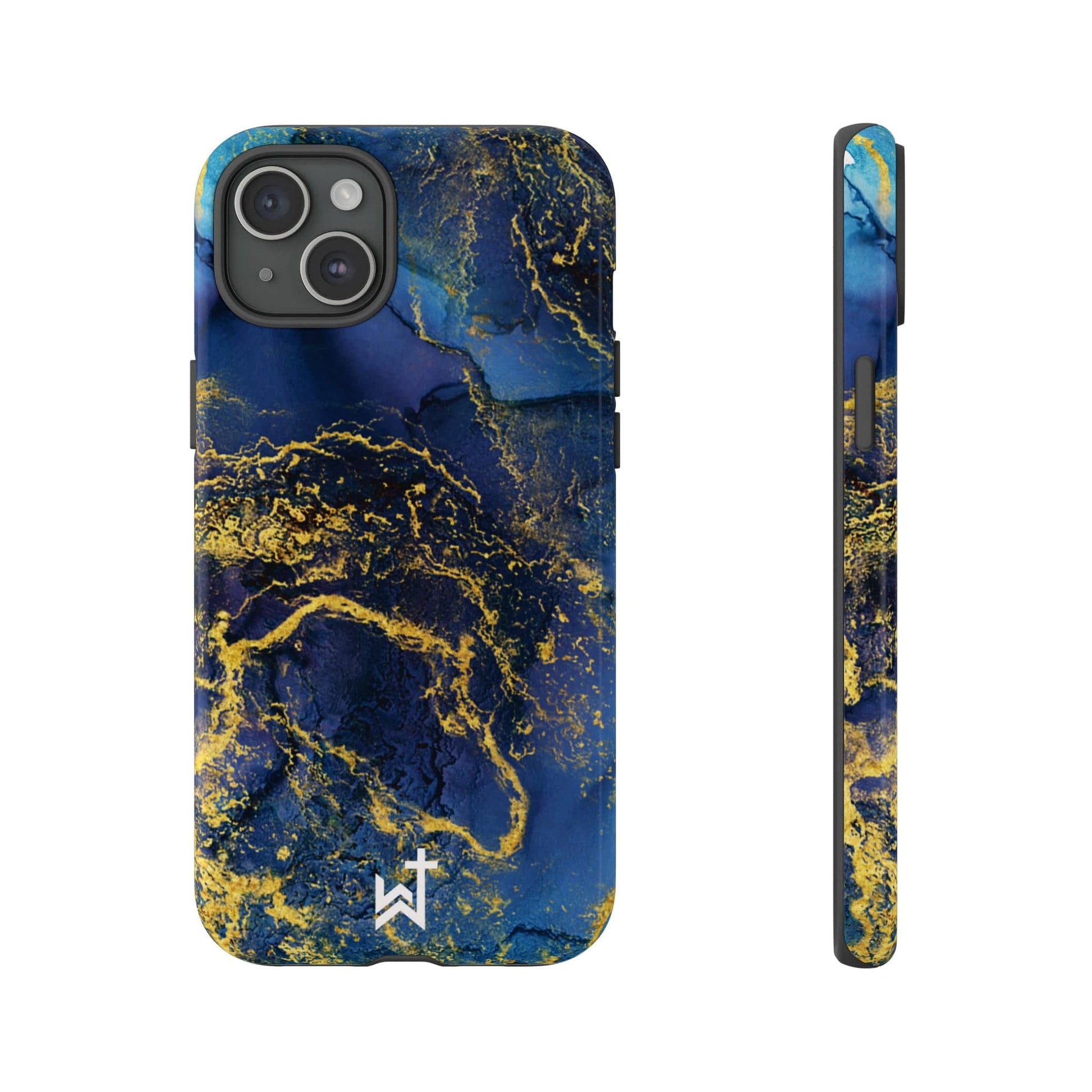 Printify Phone Case Glossy / iPhone 15 Plus Wrighteous Wear Gold Vein Christian Phone Case