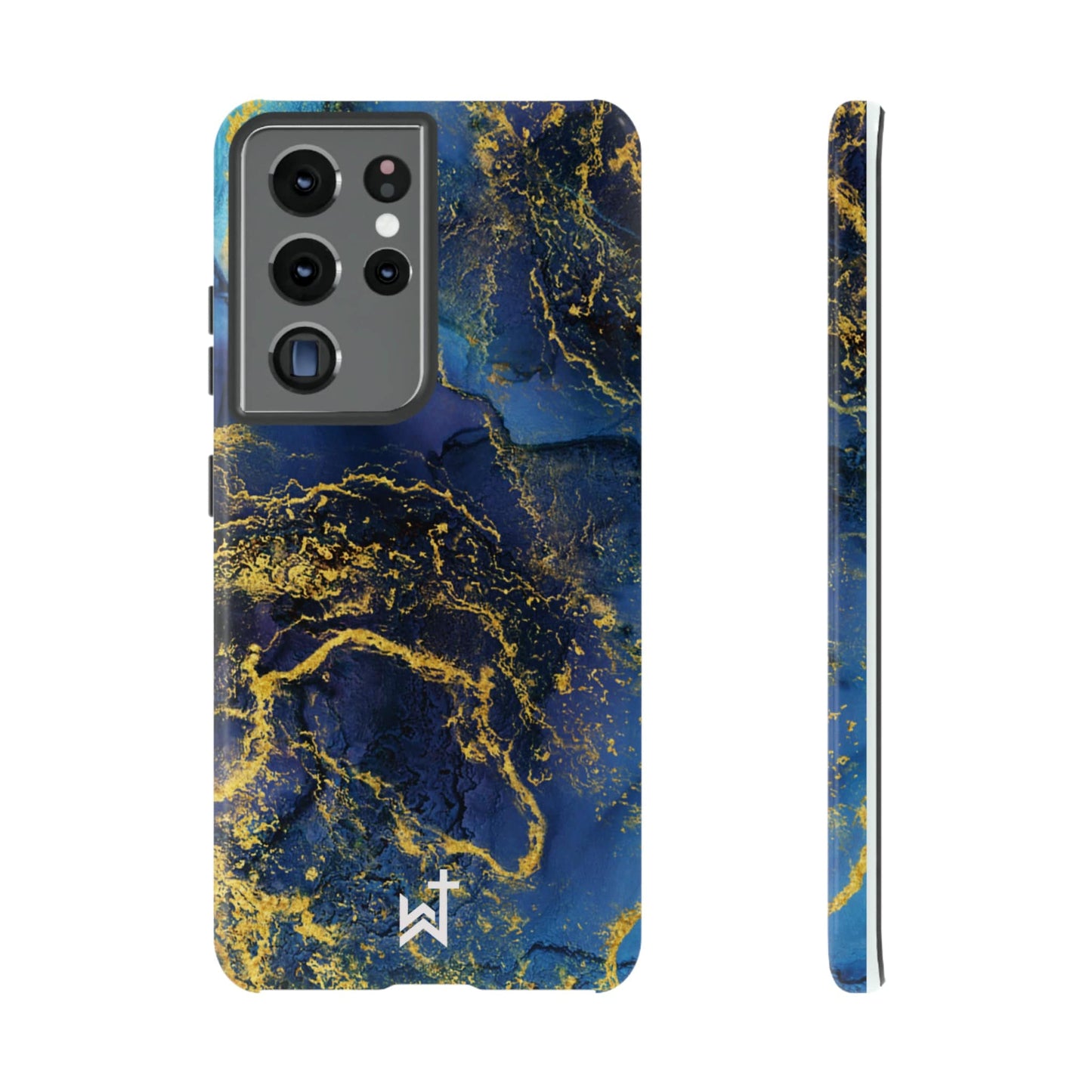 Printify Phone Case Glossy / Samsung Galaxy S21 Ultra Wrighteous Wear Gold Vein Christian Phone Case