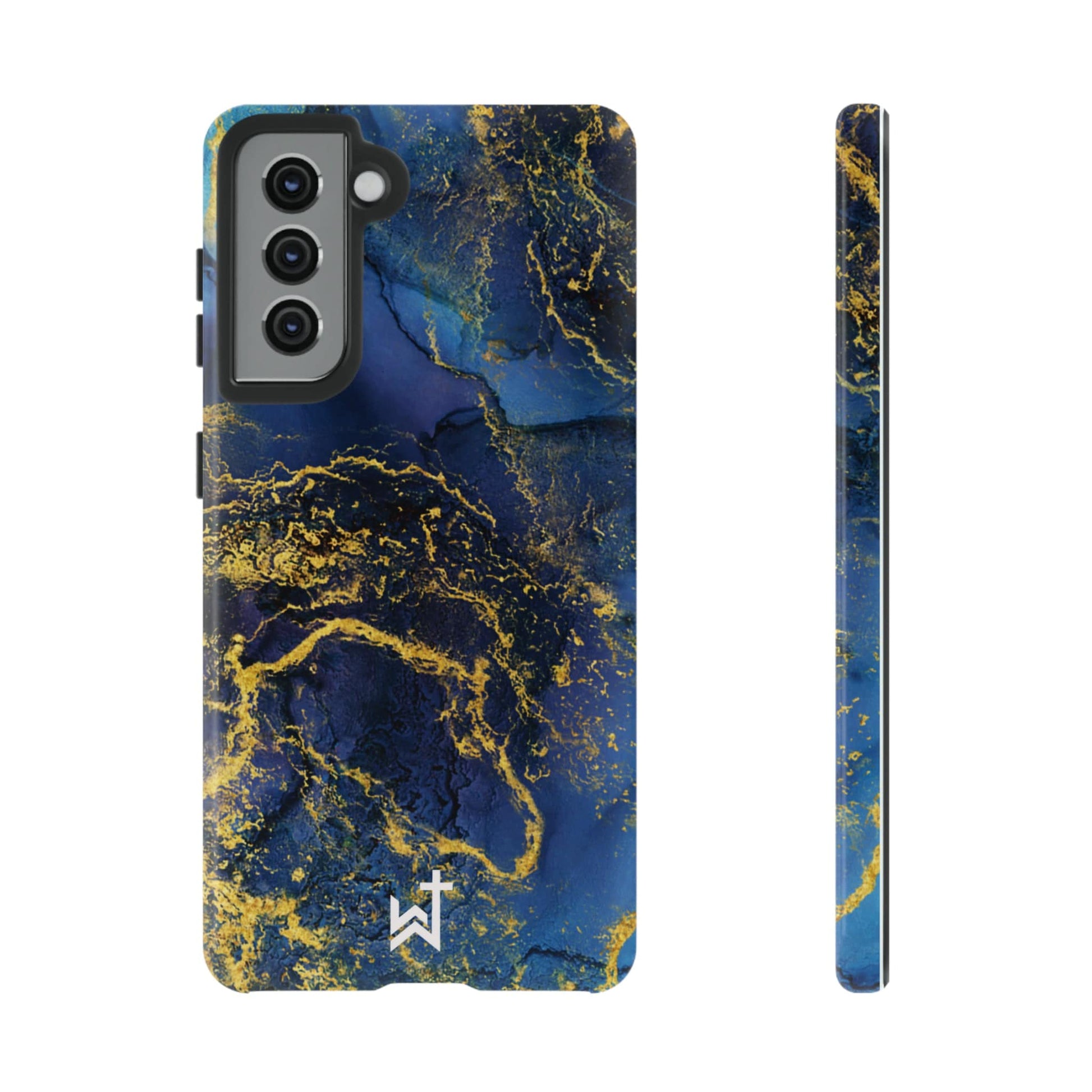 Printify Phone Case Glossy / Samsung Galaxy S21 Wrighteous Wear Gold Vein Christian Phone Case