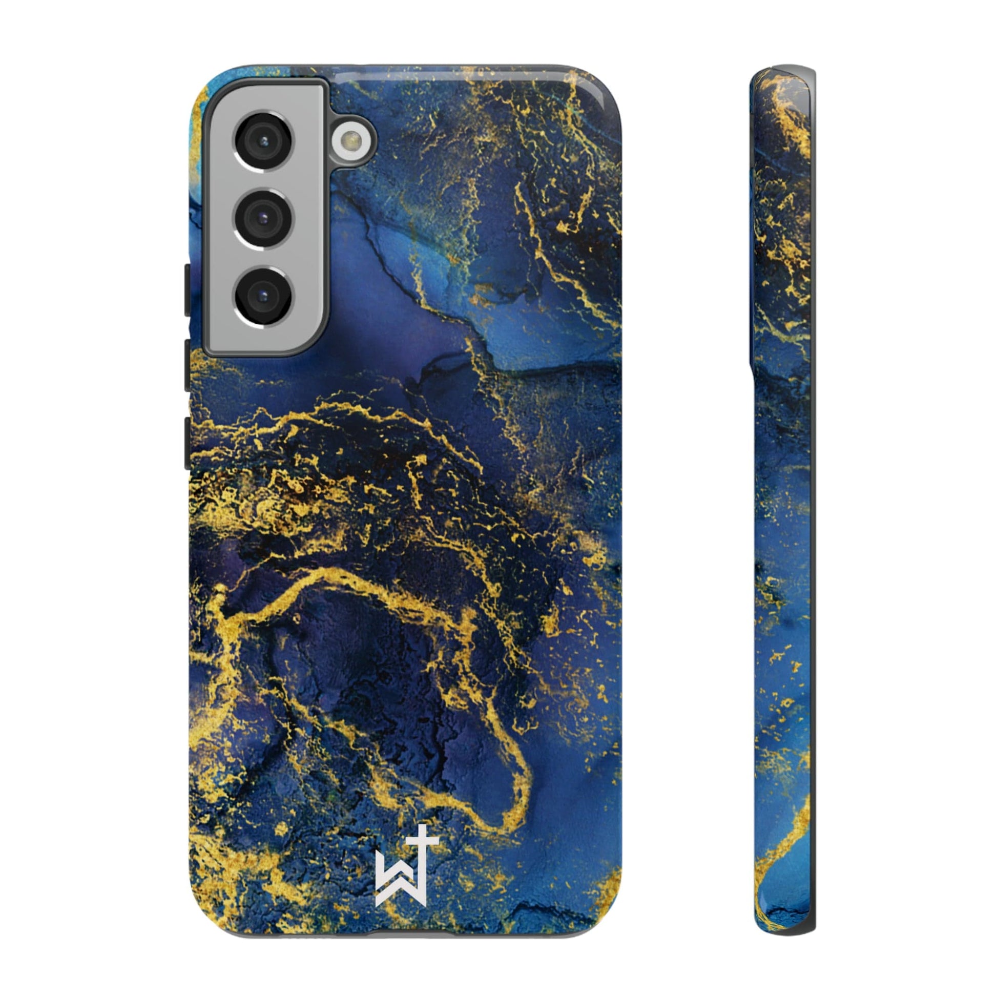 Printify Phone Case Glossy / Samsung Galaxy S22 Plus Wrighteous Wear Gold Vein Christian Phone Case