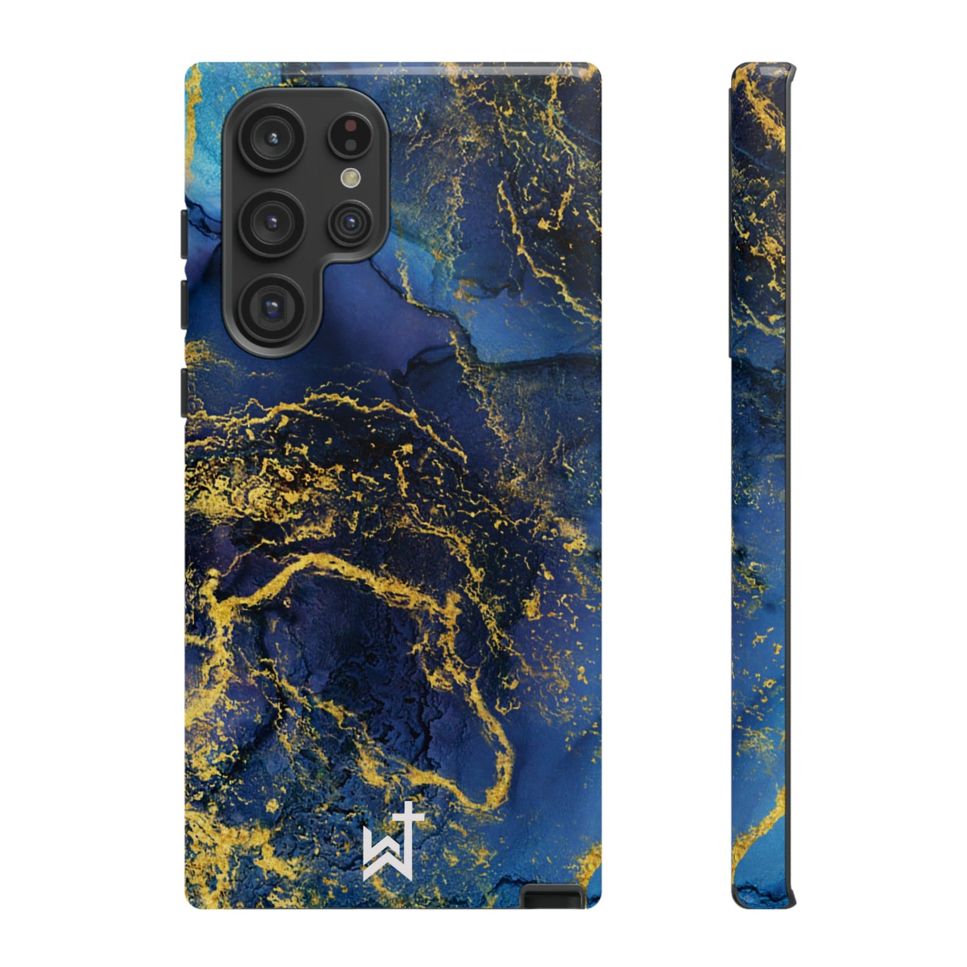 Printify Phone Case Glossy / Samsung Galaxy S22 Ultra Wrighteous Wear Gold Vein Christian Phone Case