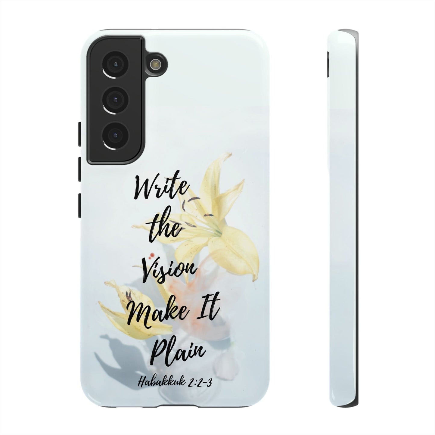Printify Phone Case Glossy / Samsung Galaxy S22 Write the Vision Christian Phone Case