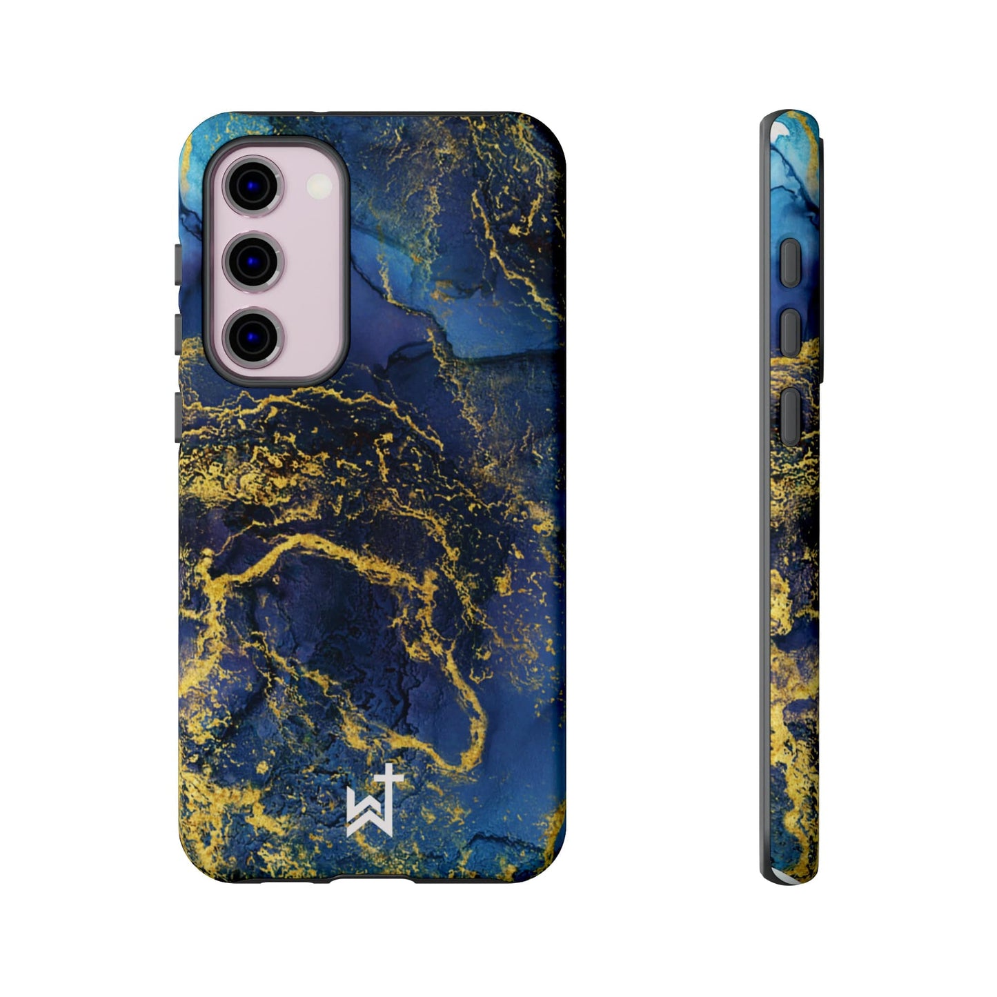 Printify Phone Case Glossy / Samsung Galaxy S23 Plus Wrighteous Wear Gold Vein Christian Phone Case