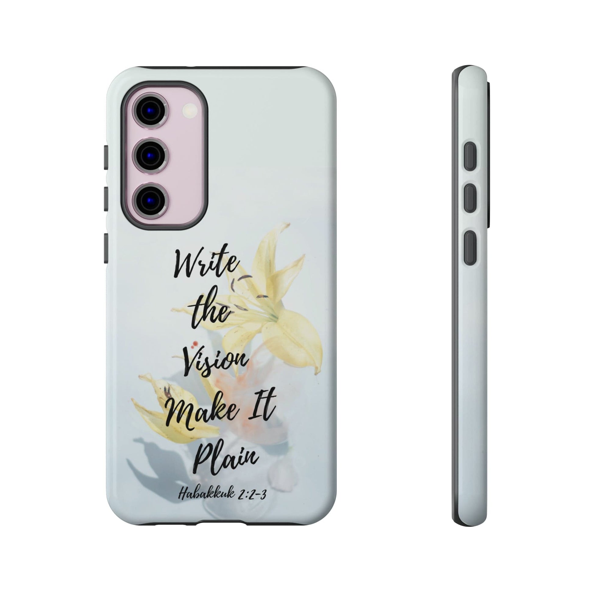 Printify Phone Case Glossy / Samsung Galaxy S23 Plus Write the Vision Christian Phone Case