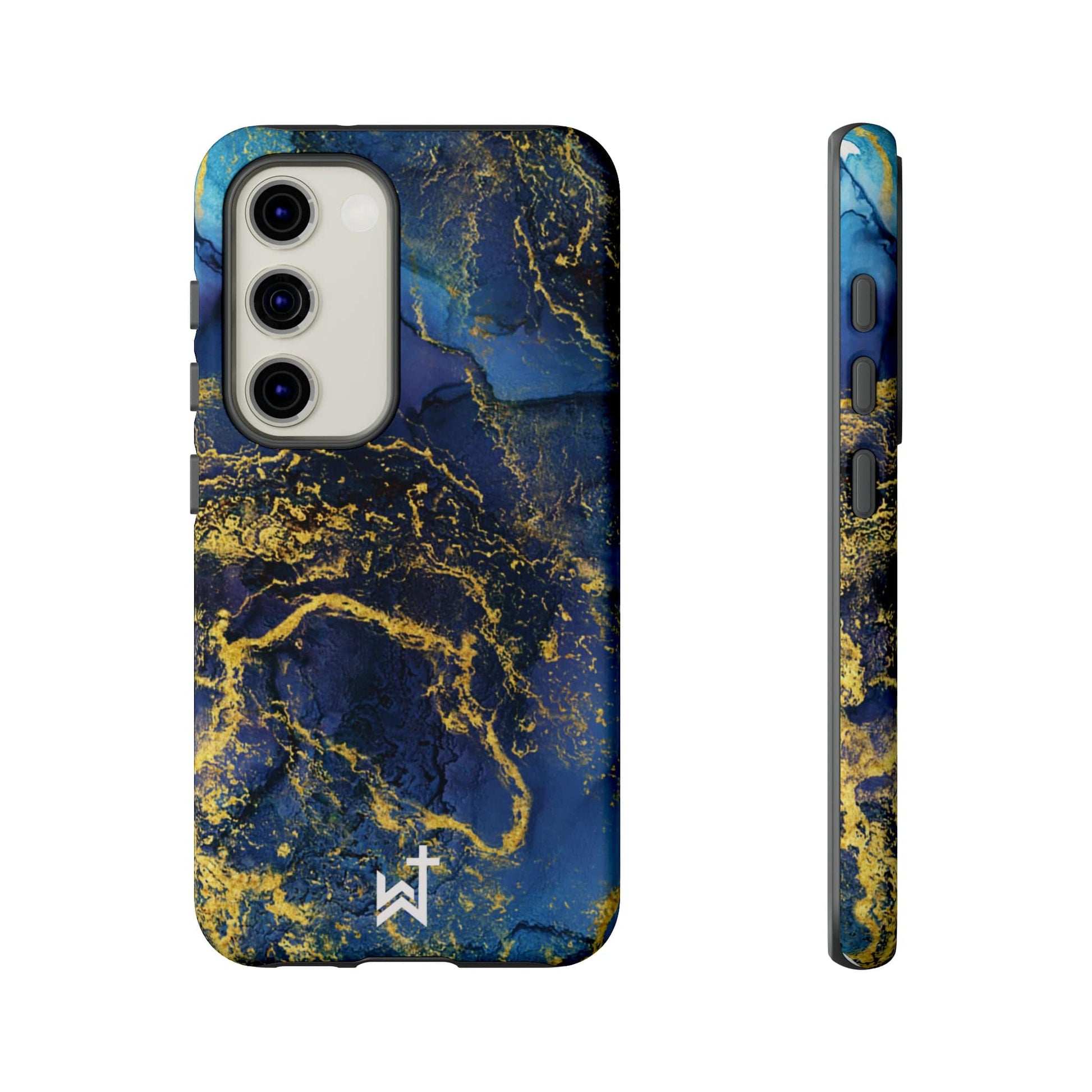Printify Phone Case Glossy / Samsung Galaxy S23 Wrighteous Wear Gold Vein Christian Phone Case