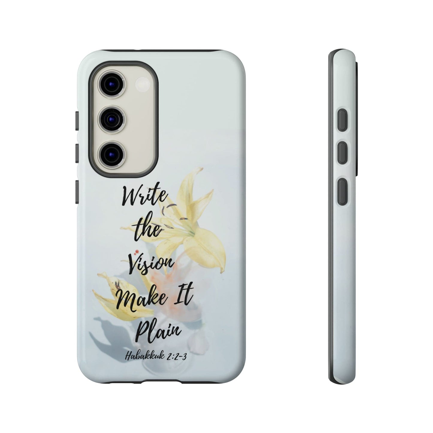 Printify Phone Case Glossy / Samsung Galaxy S23 Write the Vision Christian Phone Case