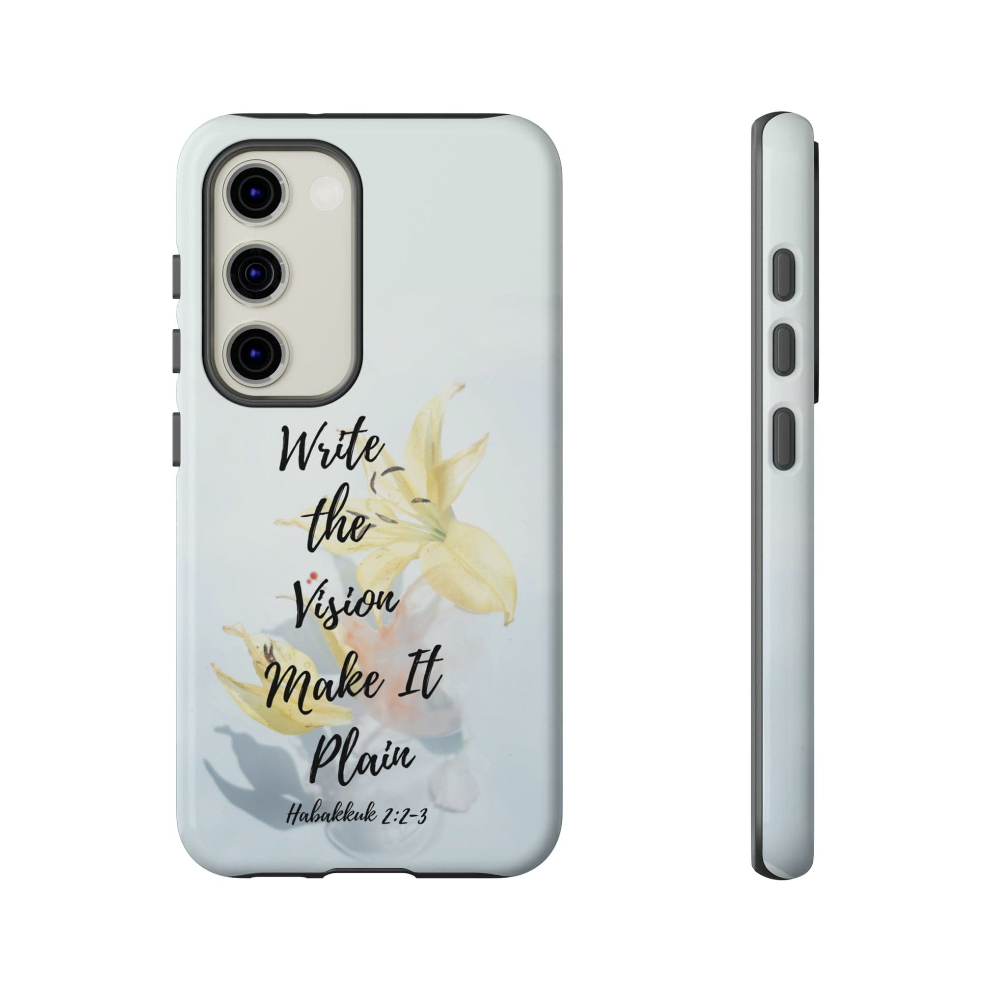 Printify Phone Case Glossy / Samsung Galaxy S23 Write the Vision Christian Phone Case
