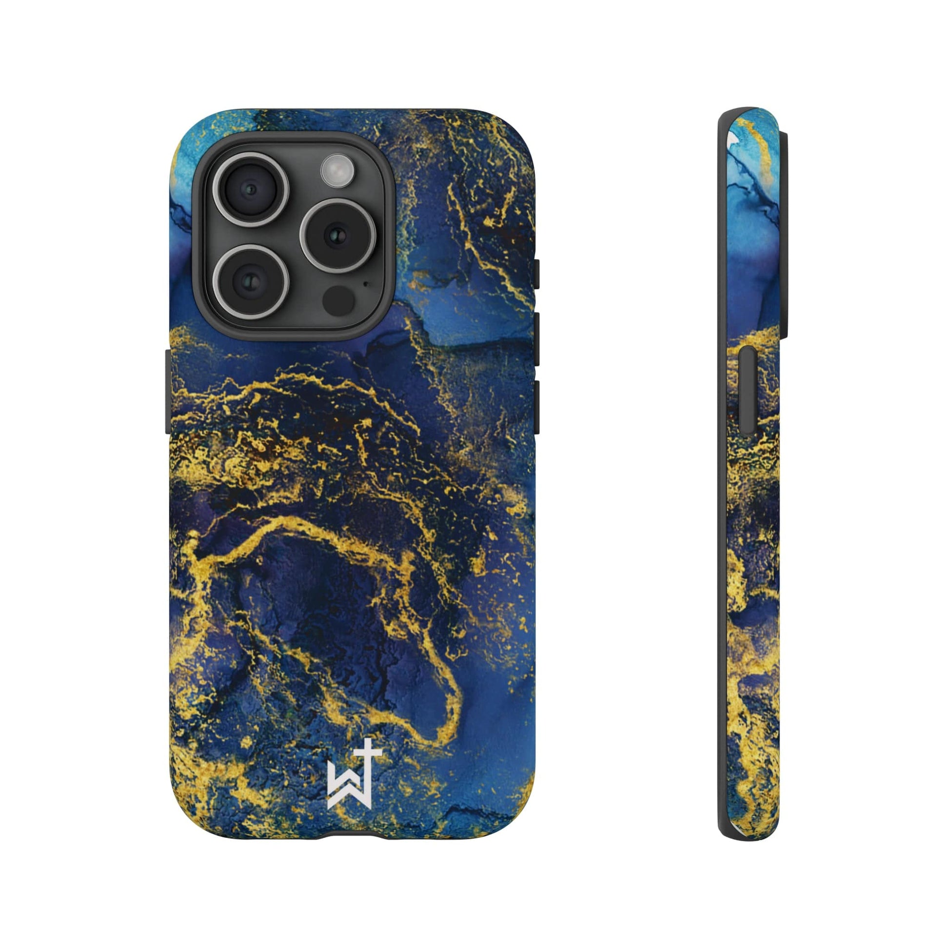 Printify Phone Case Matte / iPhone 15 Pro Wrighteous Wear Gold Vein Christian Phone Case