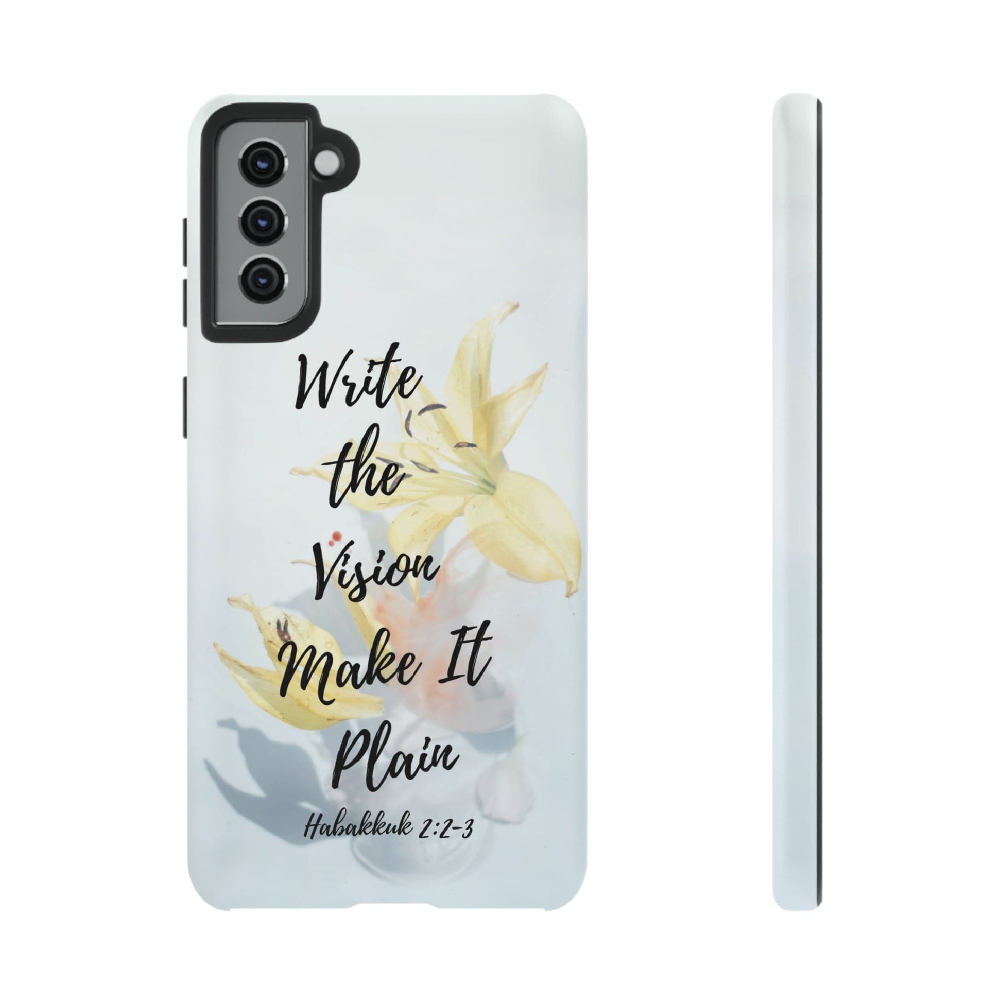 Printify Phone Case Matte / Samsung Galaxy S21 Plus Write the Vision Christian Phone Case