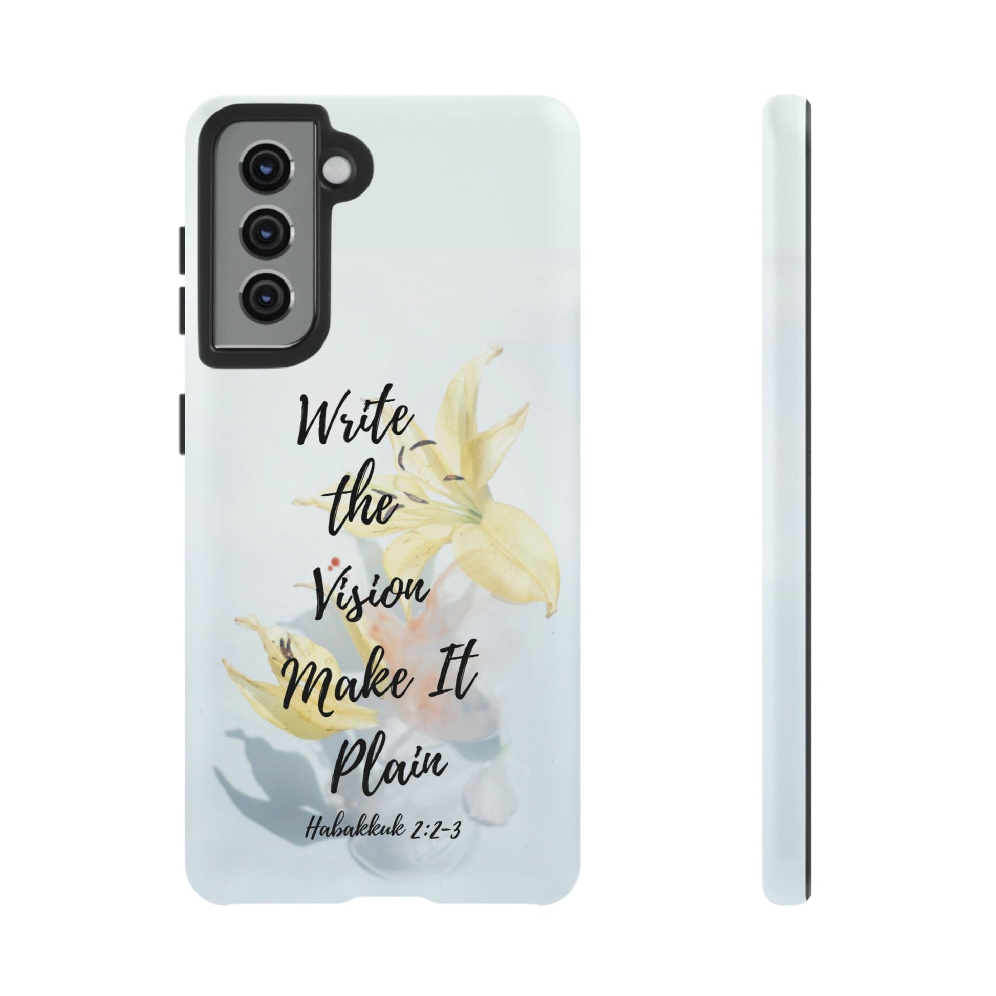 Printify Phone Case Matte / Samsung Galaxy S21 Write the Vision Christian Phone Case