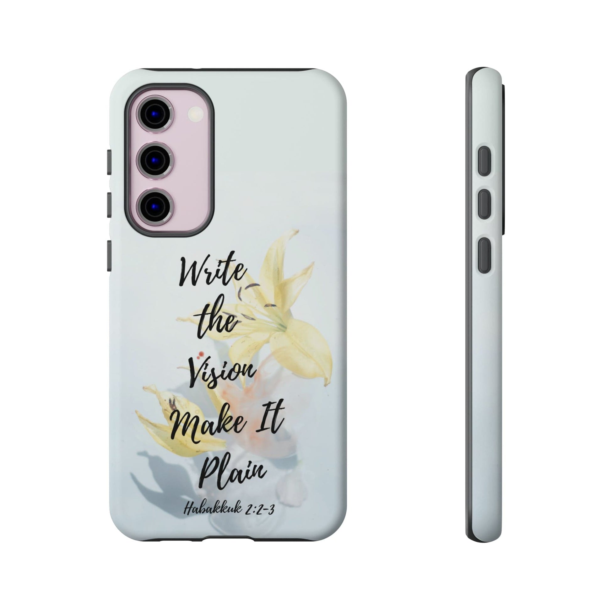 Printify Phone Case Matte / Samsung Galaxy S23 Plus Write the Vision Christian Phone Case