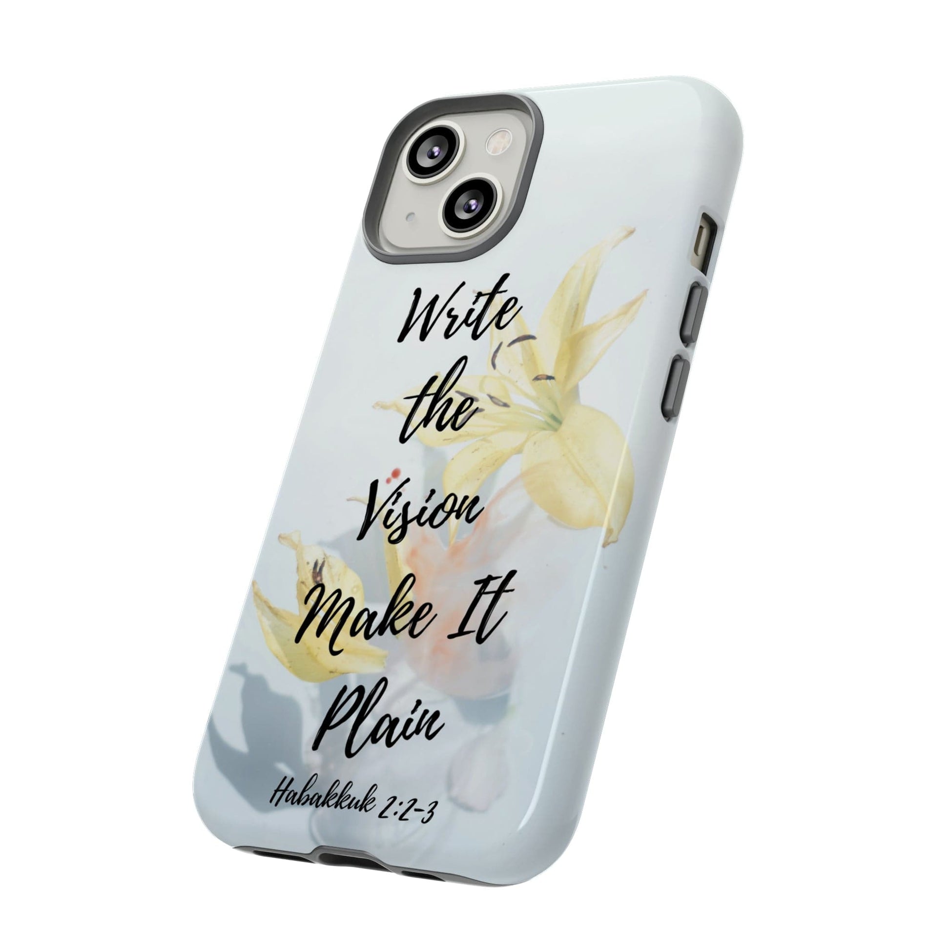 Printify Phone Case Write the Vision Christian Phone Case