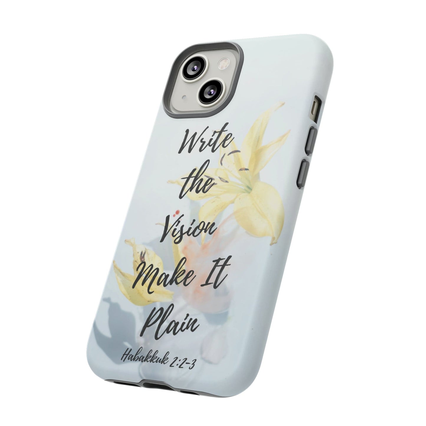Printify Phone Case Write the Vision Christian Phone Case