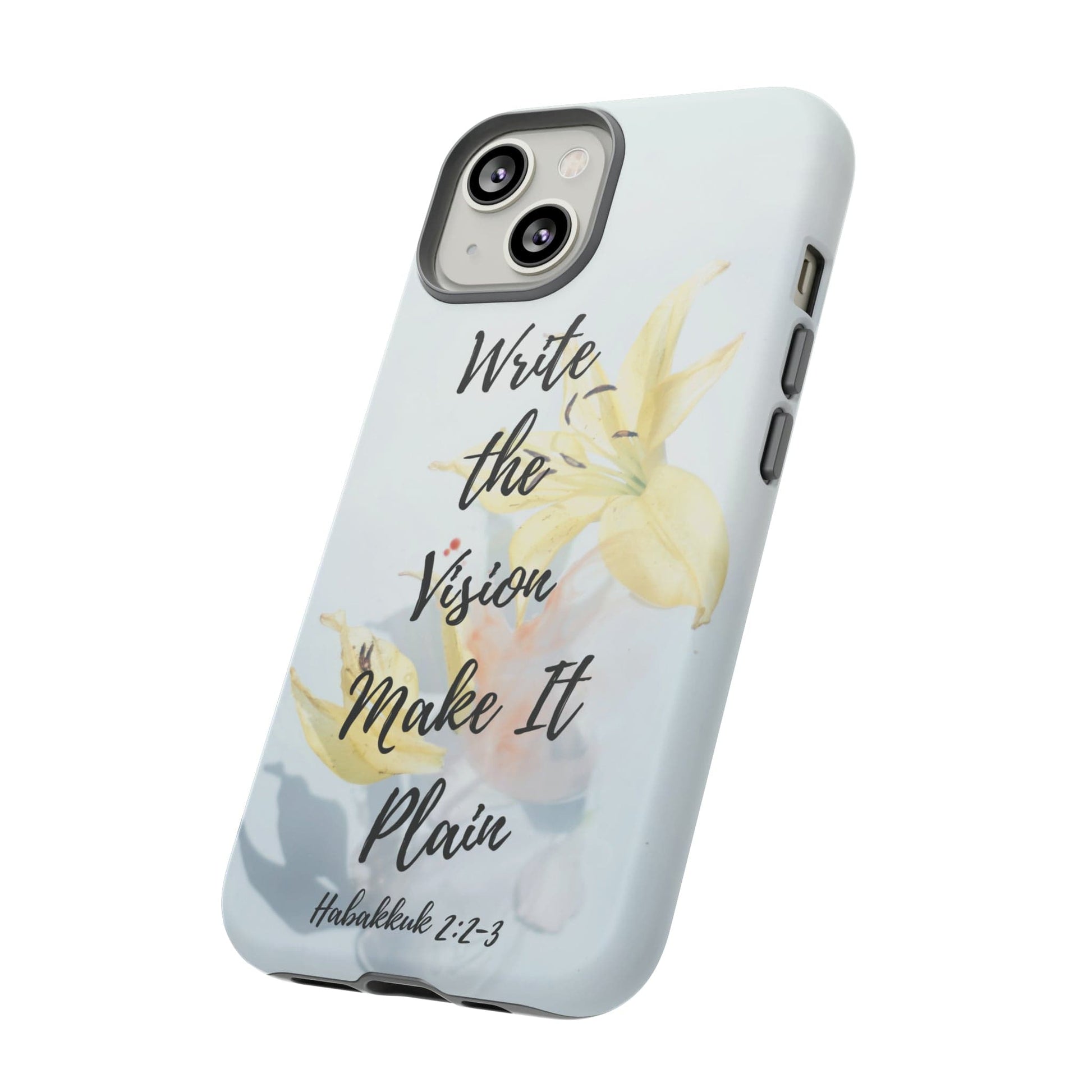 Printify Phone Case Write the Vision Christian Phone Case
