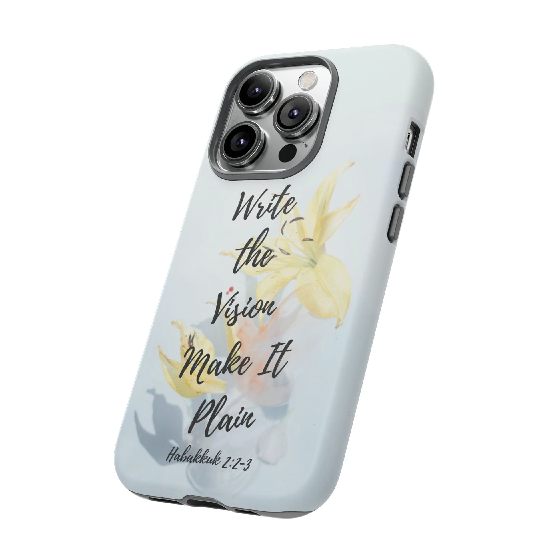Printify Phone Case Write the Vision Christian Phone Case