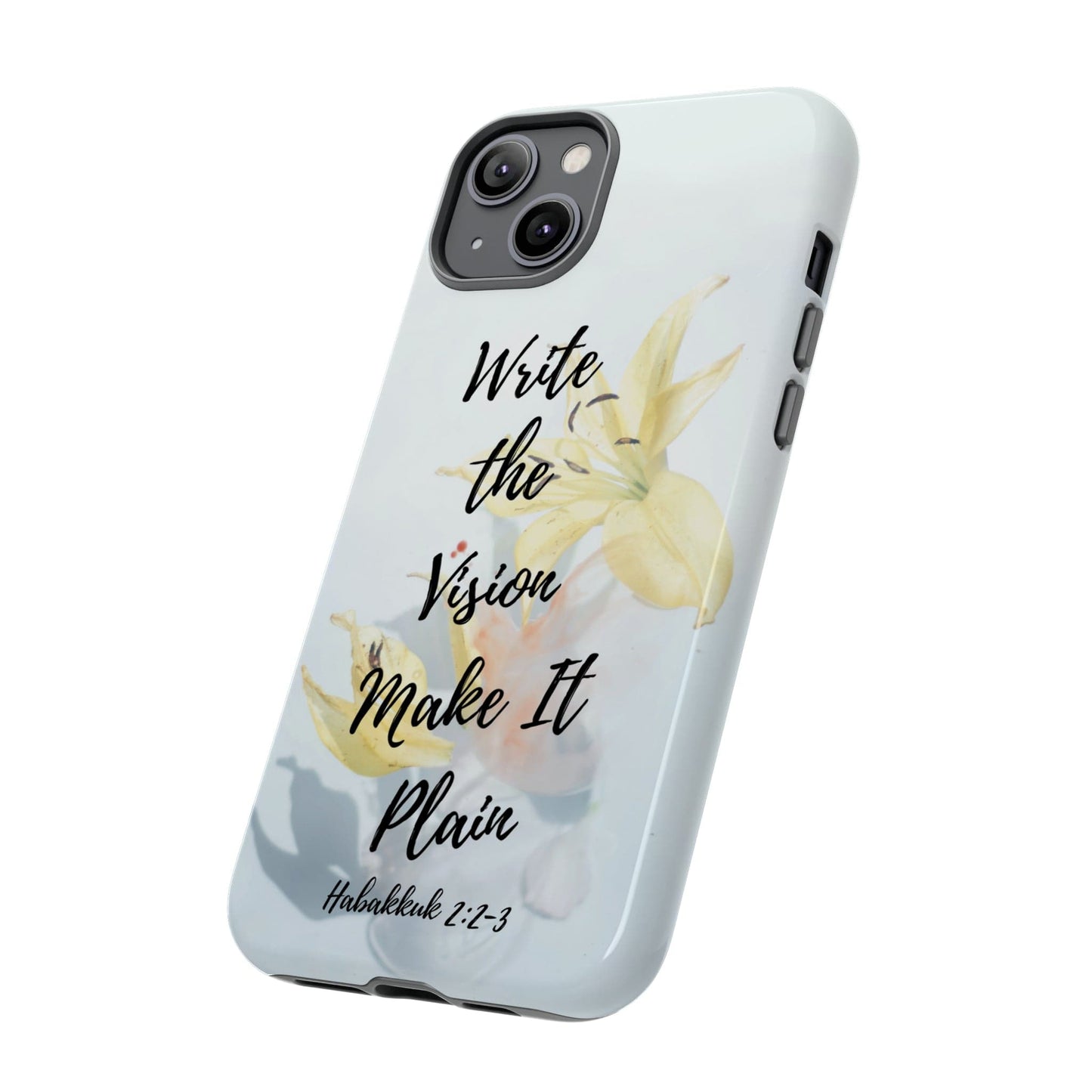 Printify Phone Case Write the Vision Christian Phone Case