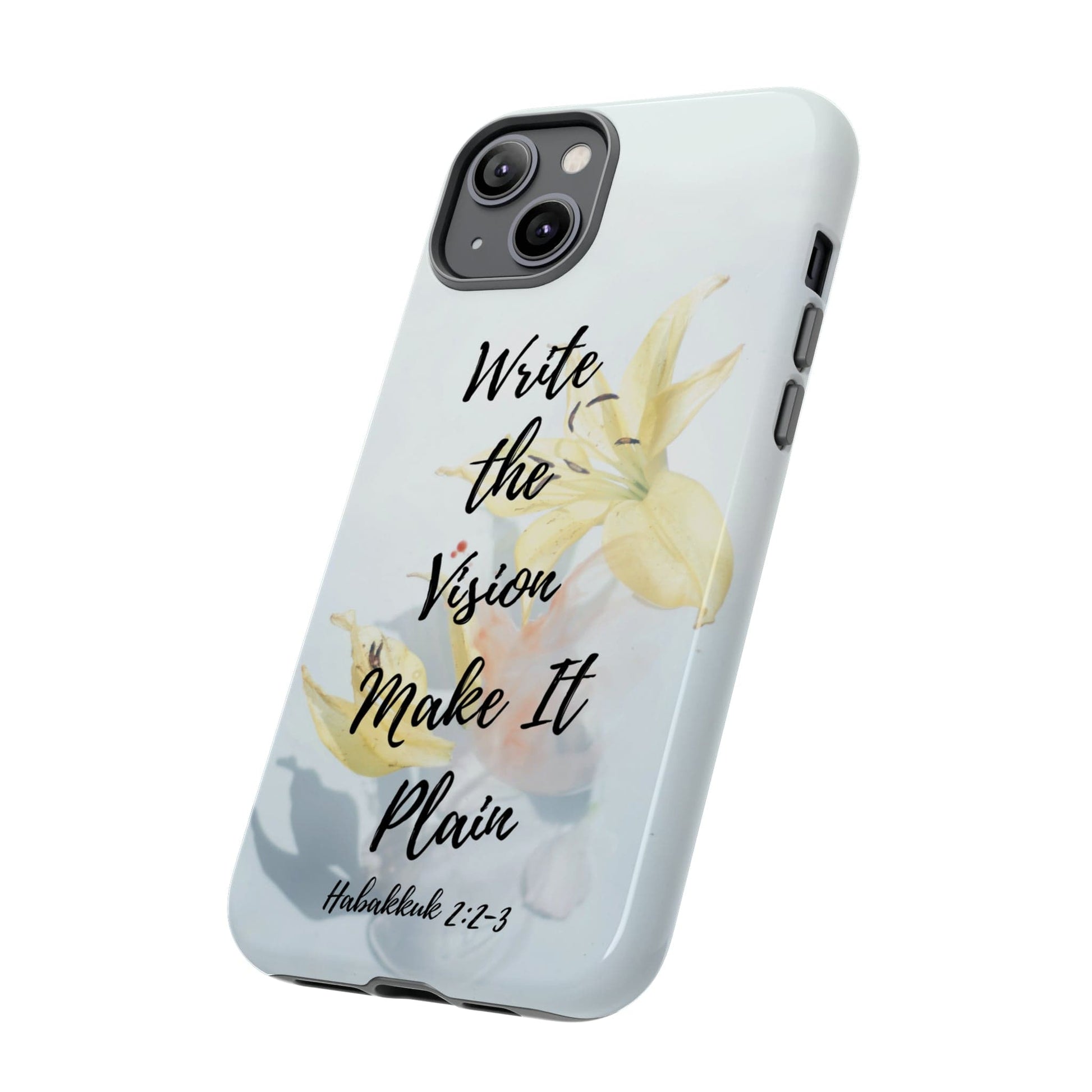 Printify Phone Case Write the Vision Christian Phone Case