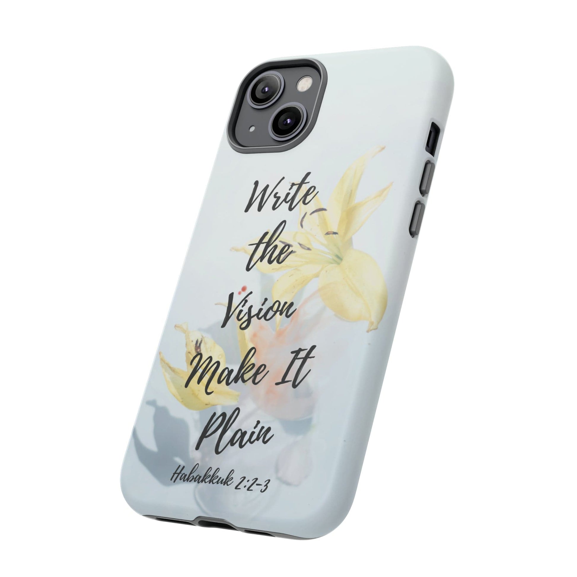 Printify Phone Case Write the Vision Christian Phone Case