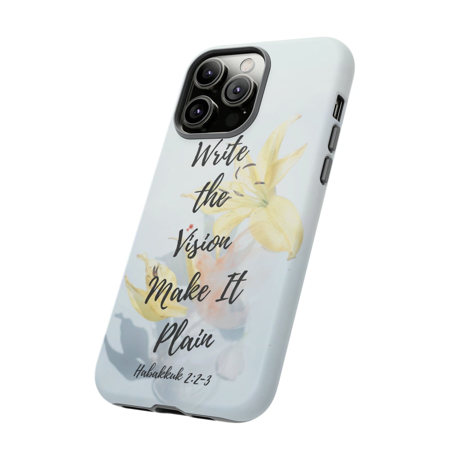 Printify Phone Case Write the Vision Christian Phone Case