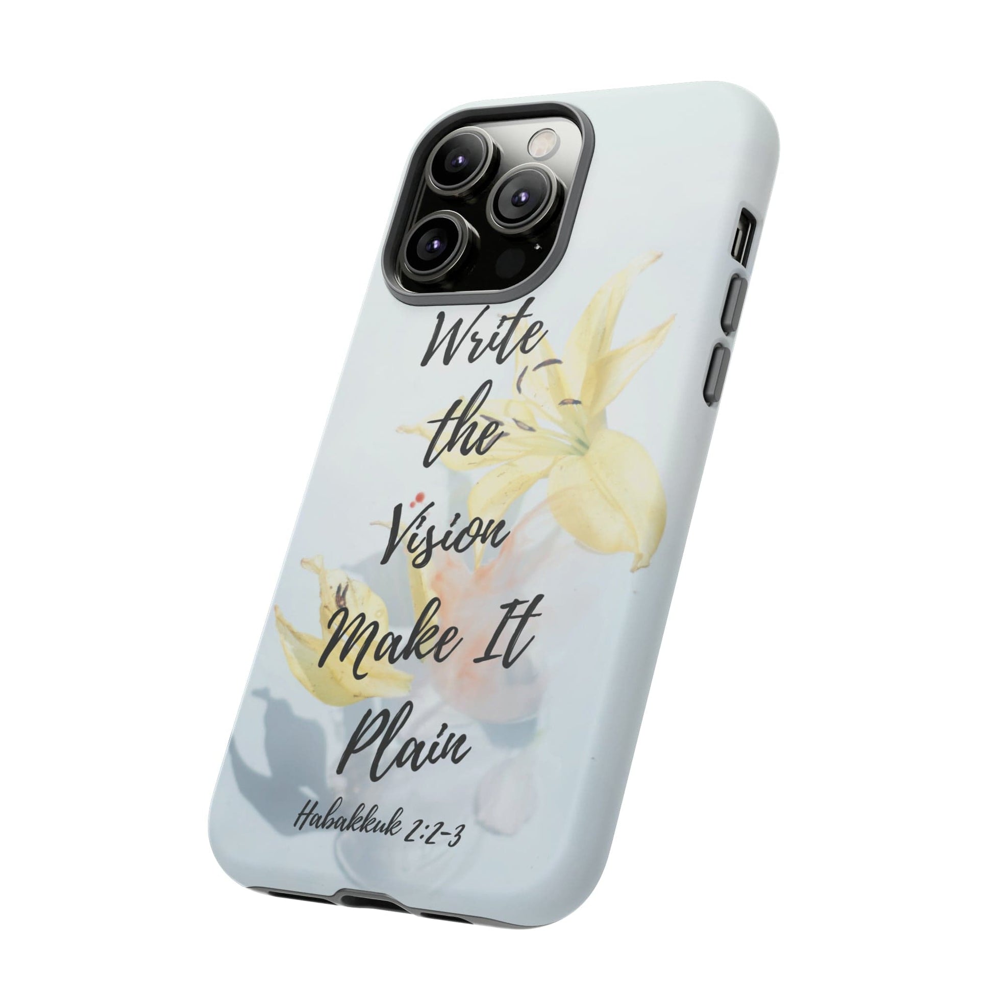 Printify Phone Case Write the Vision Christian Phone Case