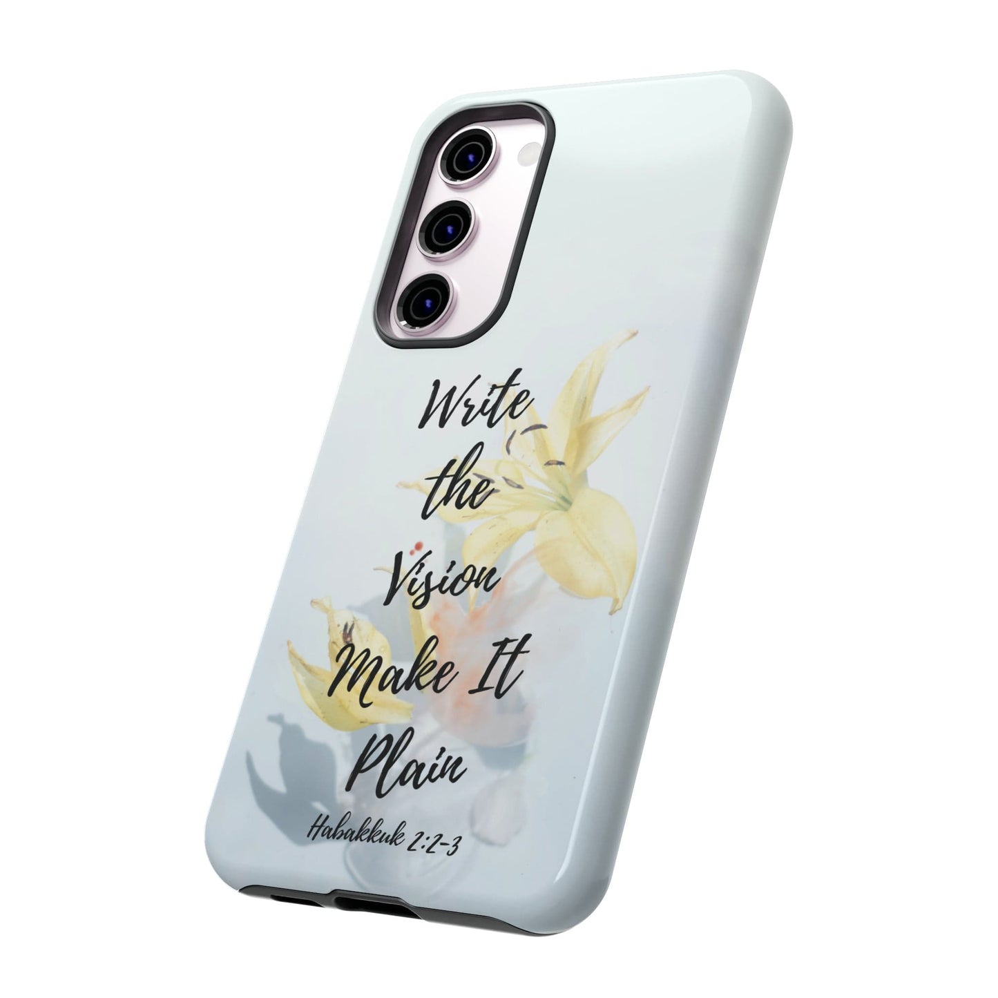 Printify Phone Case Write the Vision Christian Phone Case