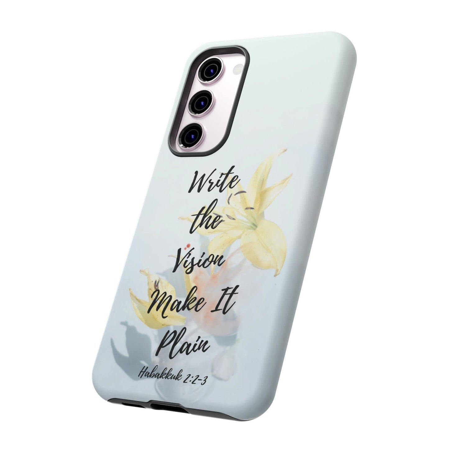 Printify Phone Case Write the Vision Christian Phone Case
