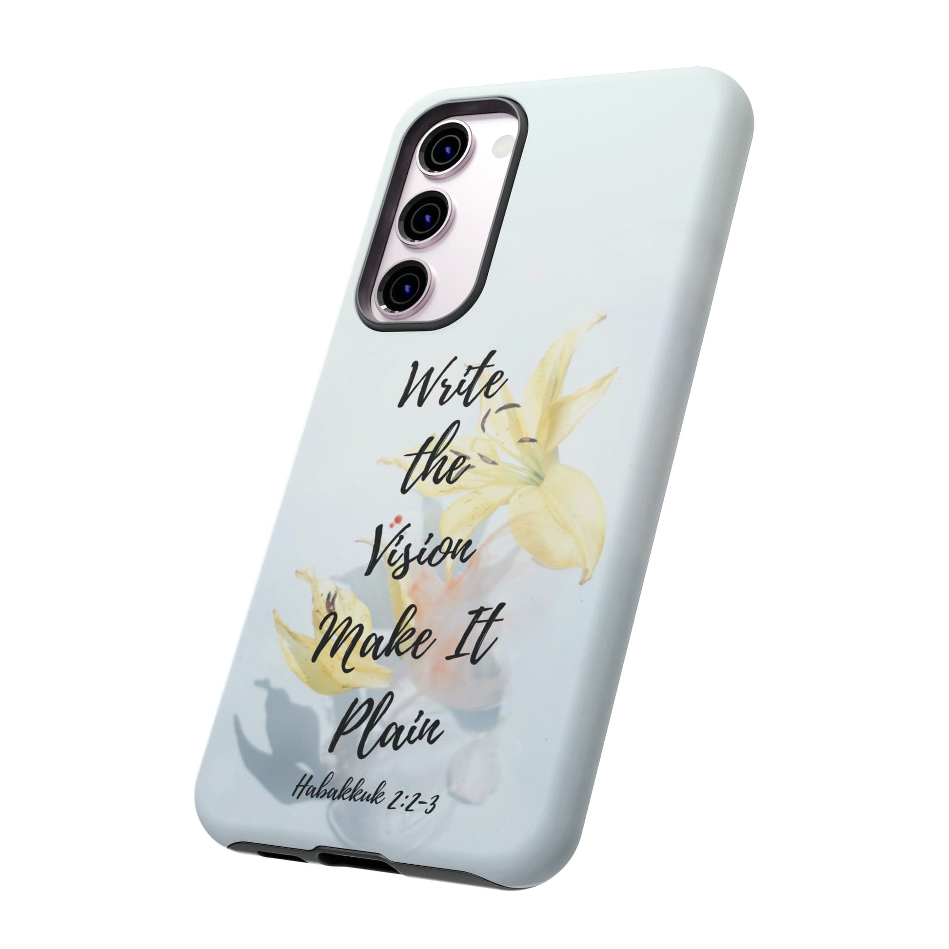 Printify Phone Case Write the Vision Christian Phone Case