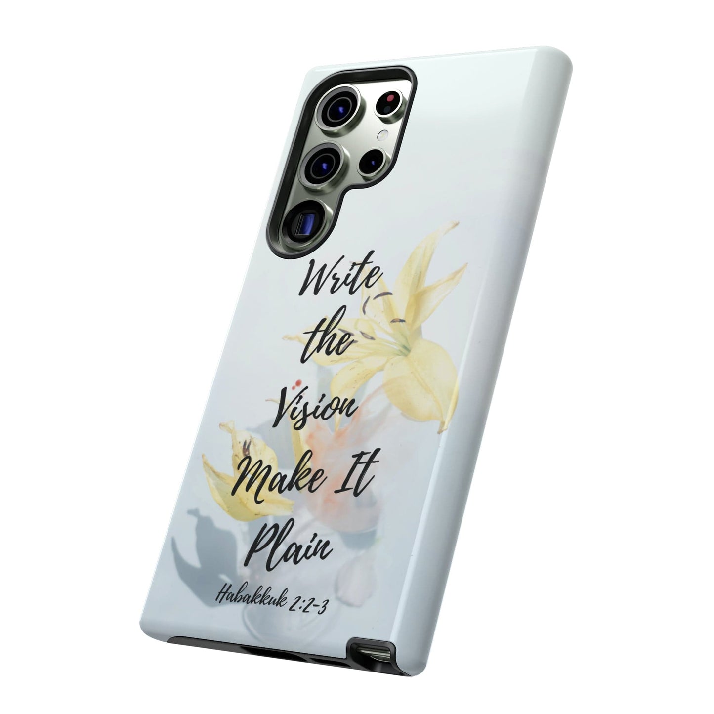 Printify Phone Case Write the Vision Christian Phone Case
