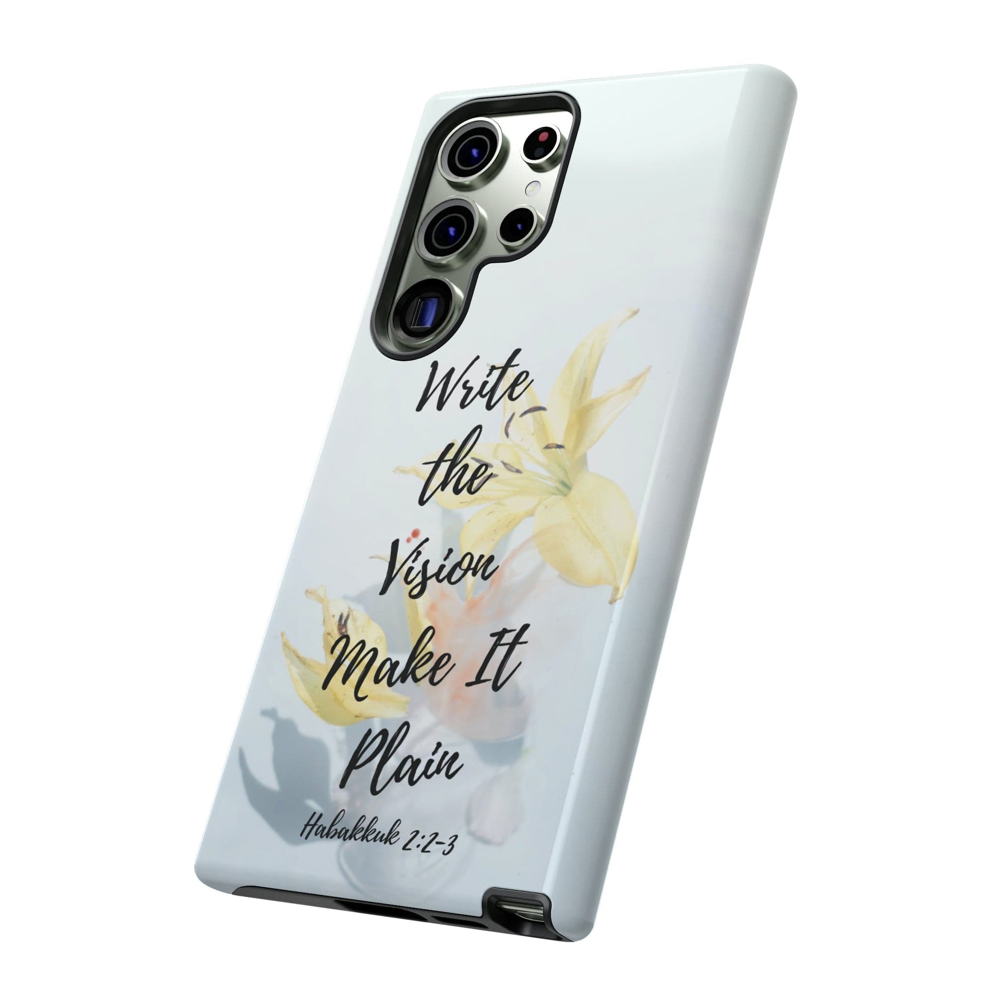 Printify Phone Case Write the Vision Christian Phone Case
