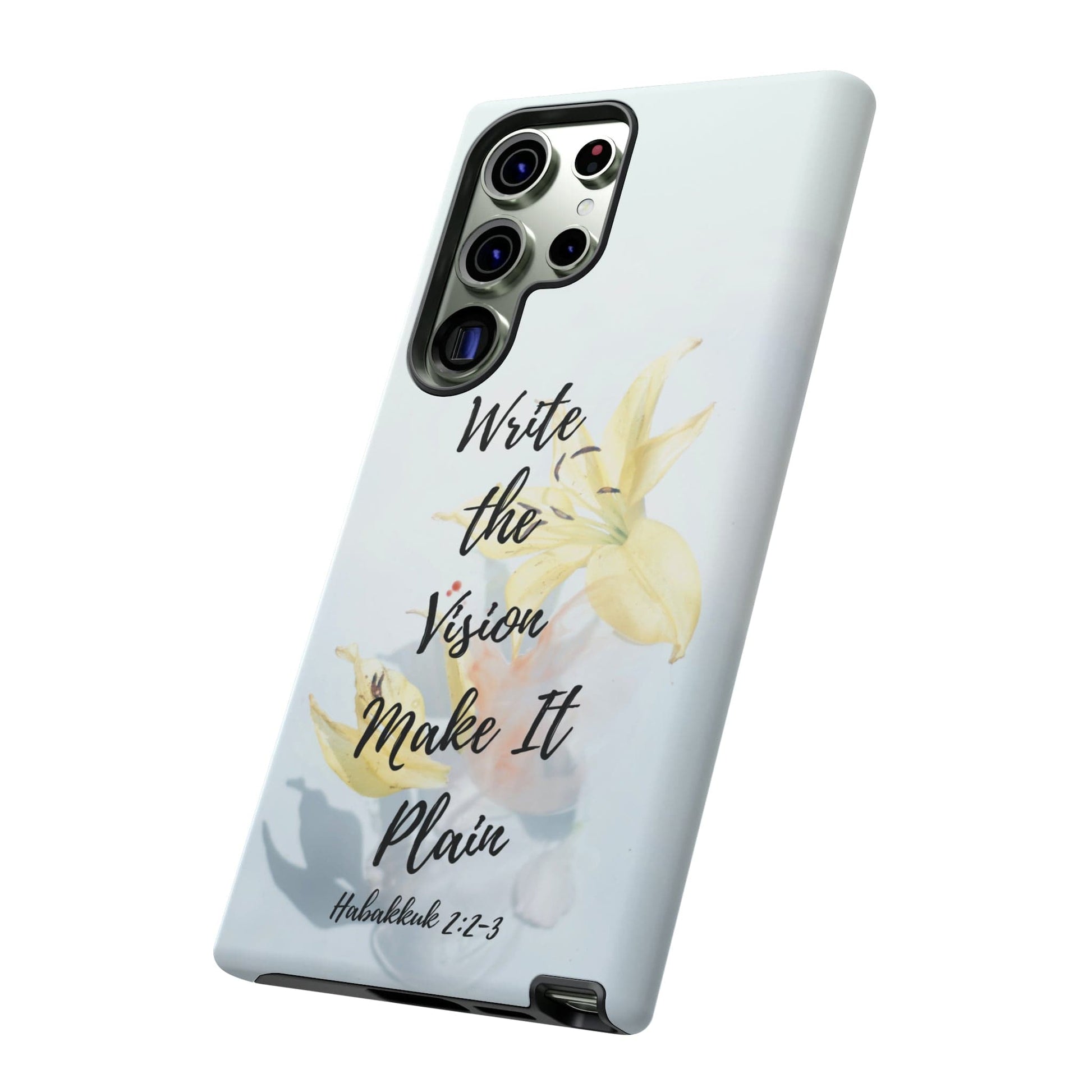 Printify Phone Case Write the Vision Christian Phone Case