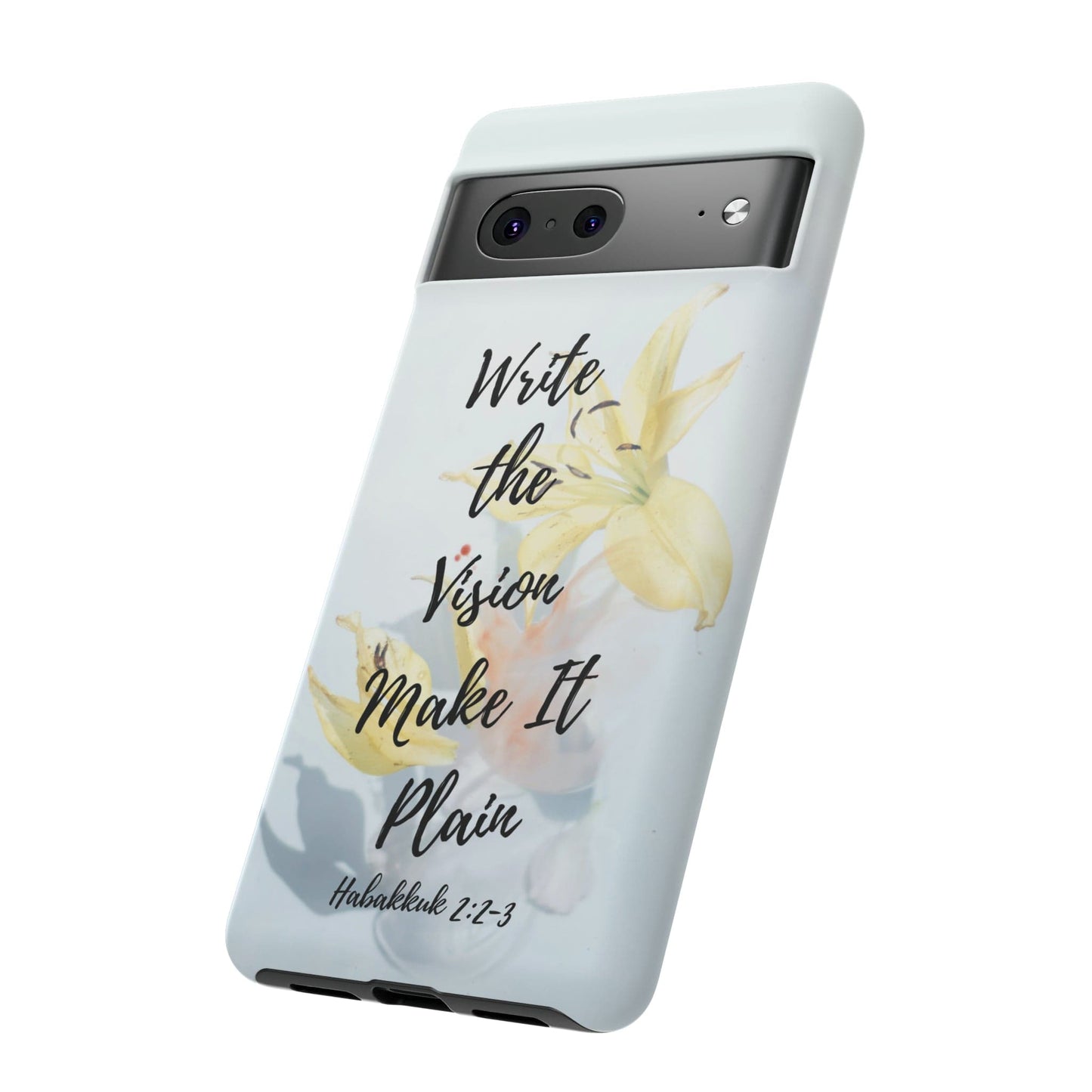 Printify Phone Case Write the Vision Christian Phone Case