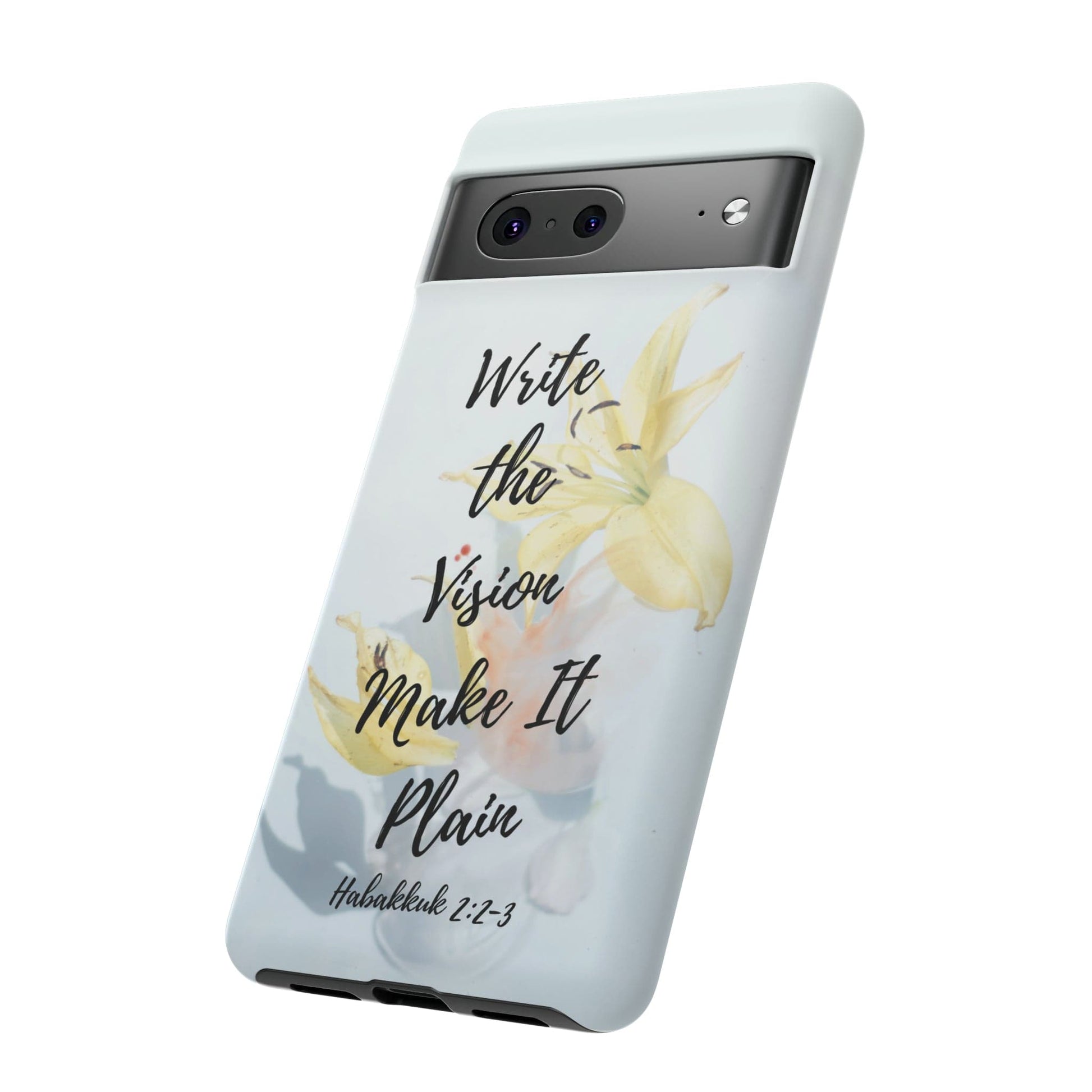 Printify Phone Case Write the Vision Christian Phone Case
