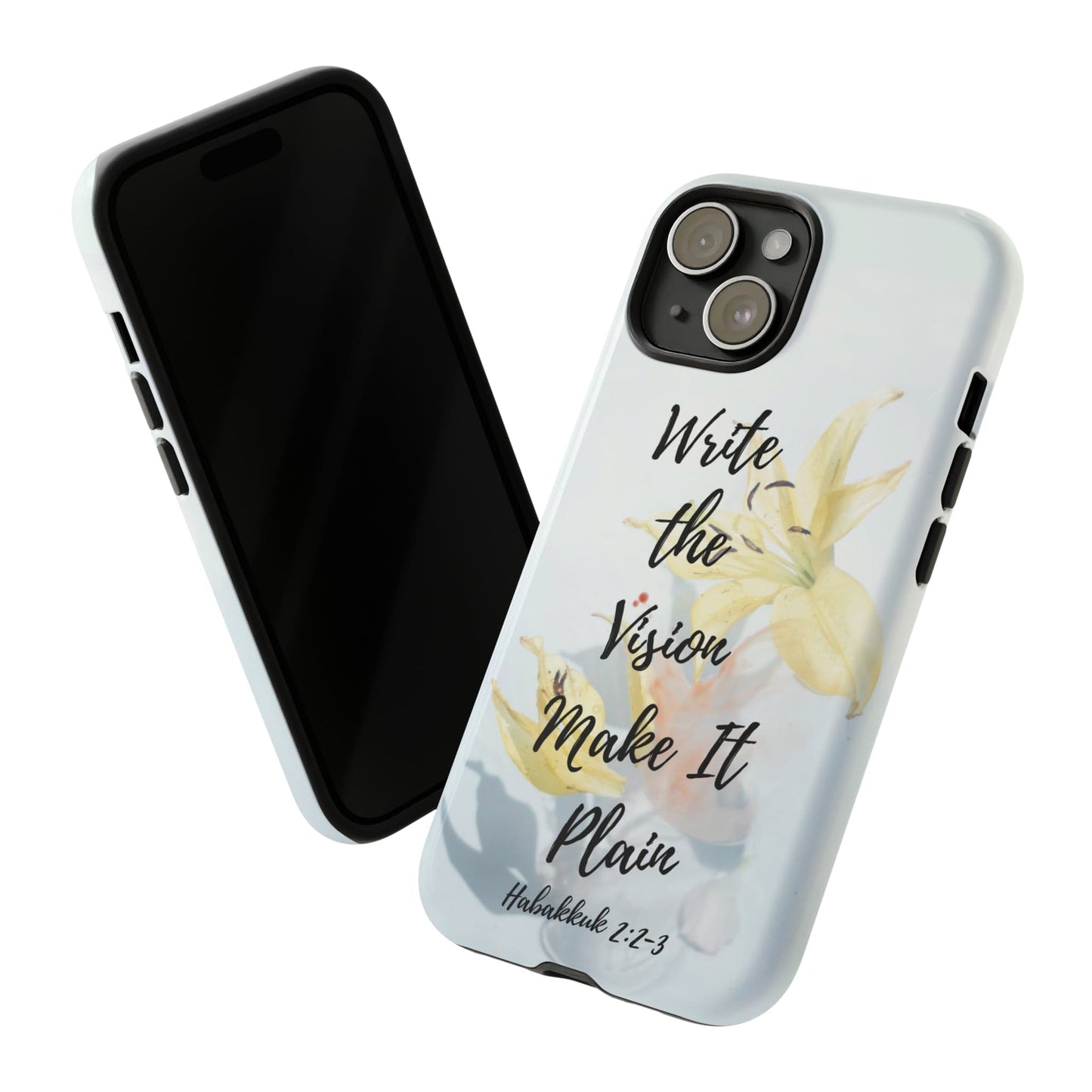 Printify Phone Case Write the Vision Christian Phone Case