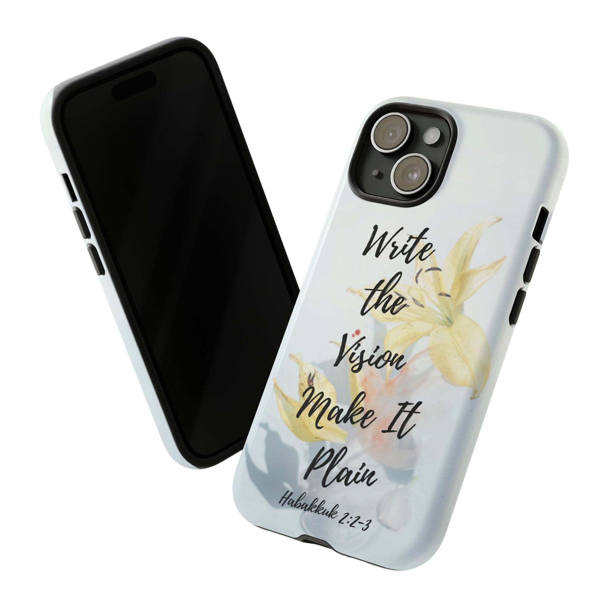 Printify Phone Case Write the Vision Christian Phone Case