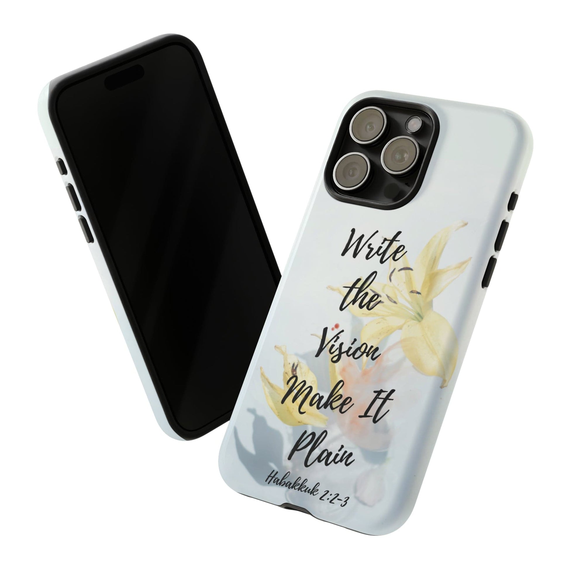 Printify Phone Case Write the Vision Christian Phone Case